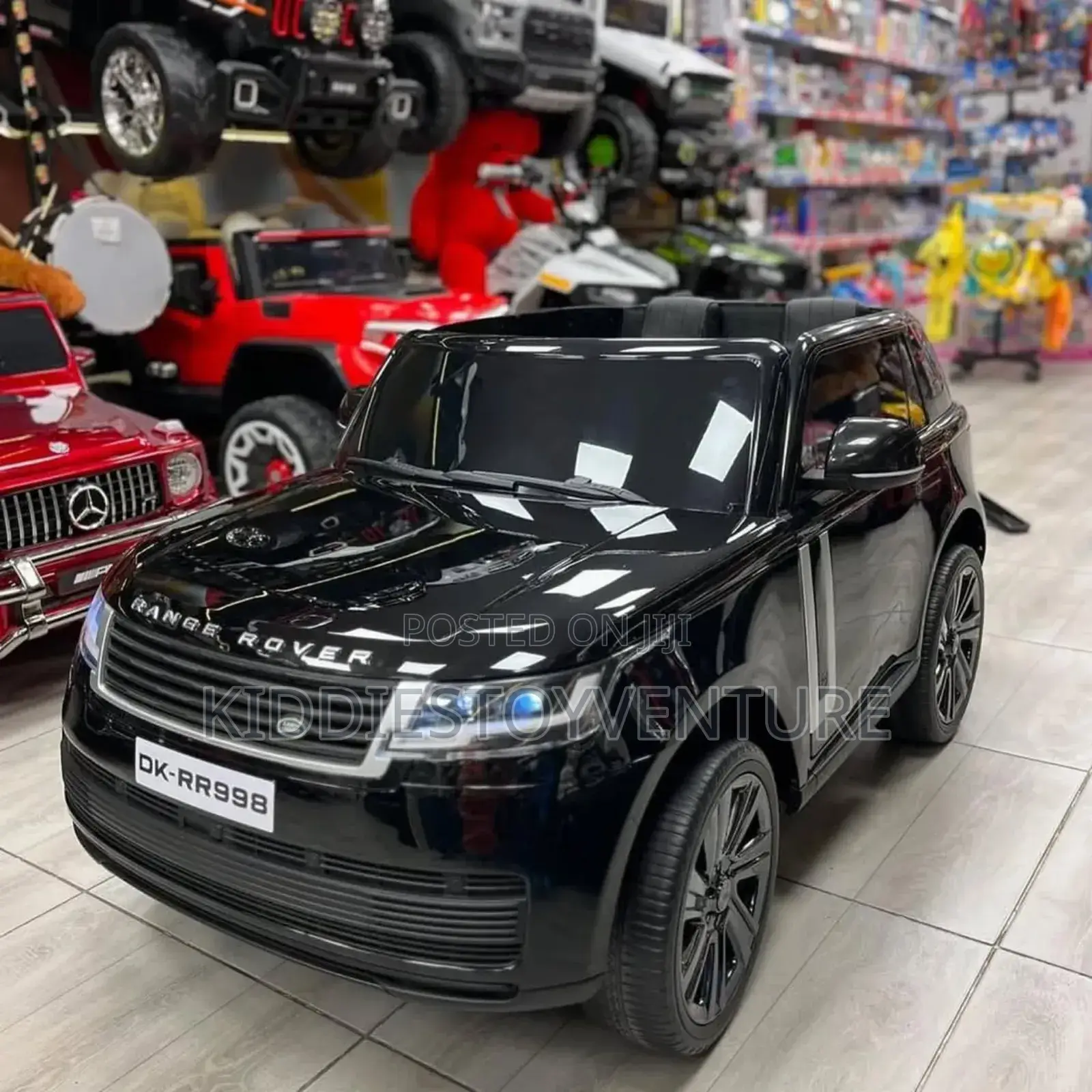 Ranger Rover Dk White and Black Ride on Car