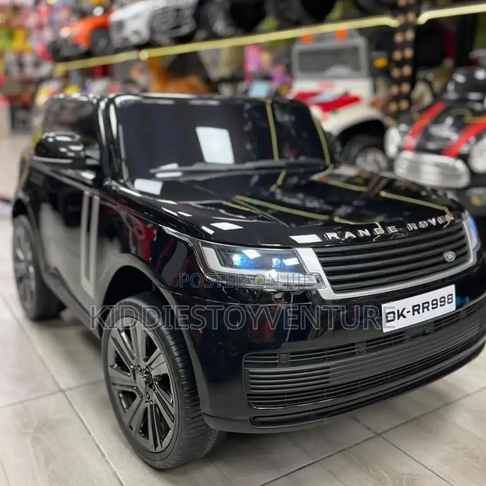 Ranger Rover Dk White and Black Ride on Car