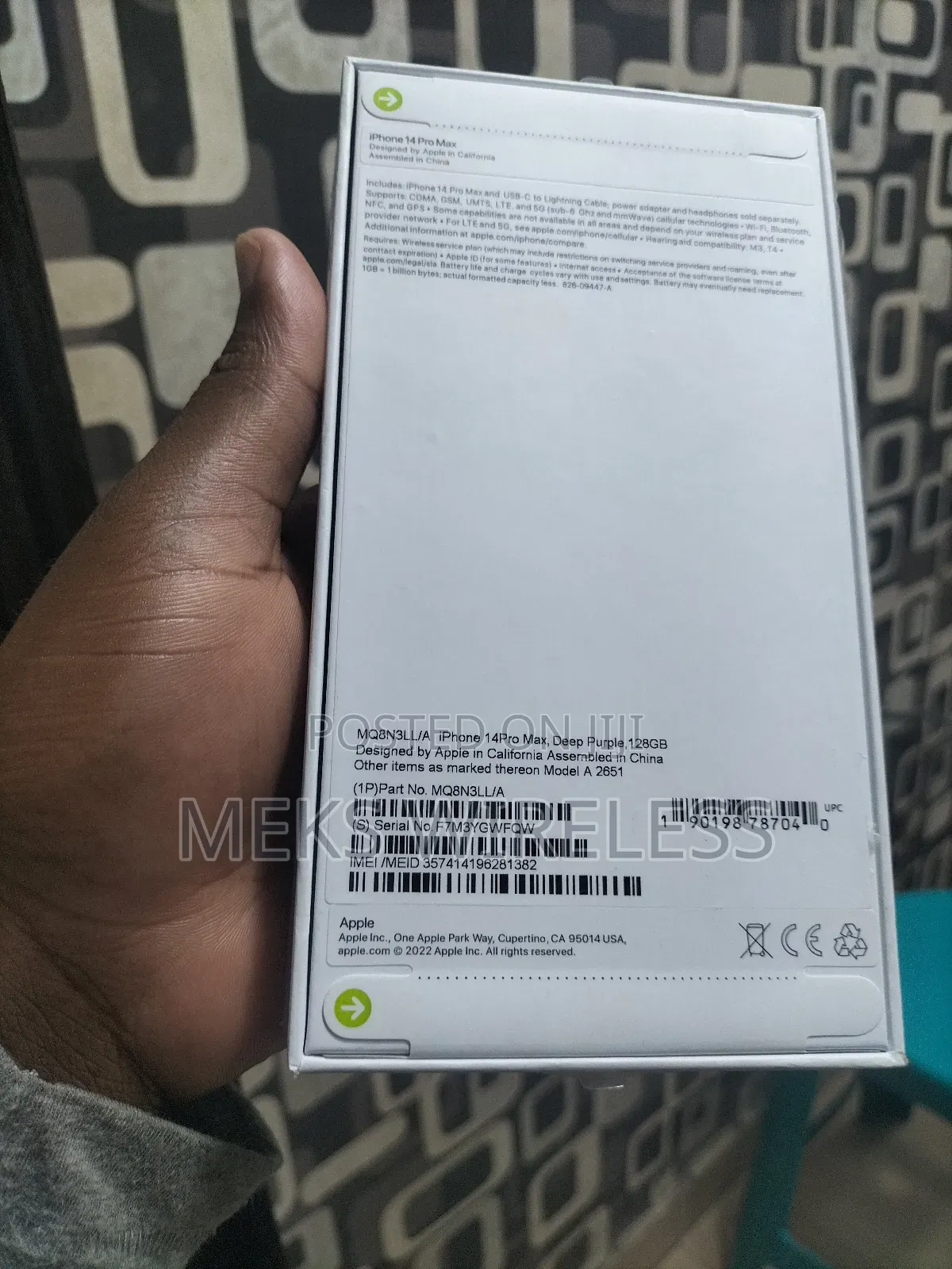 New Apple iPhone 14 Pro Max 128 GB Purple