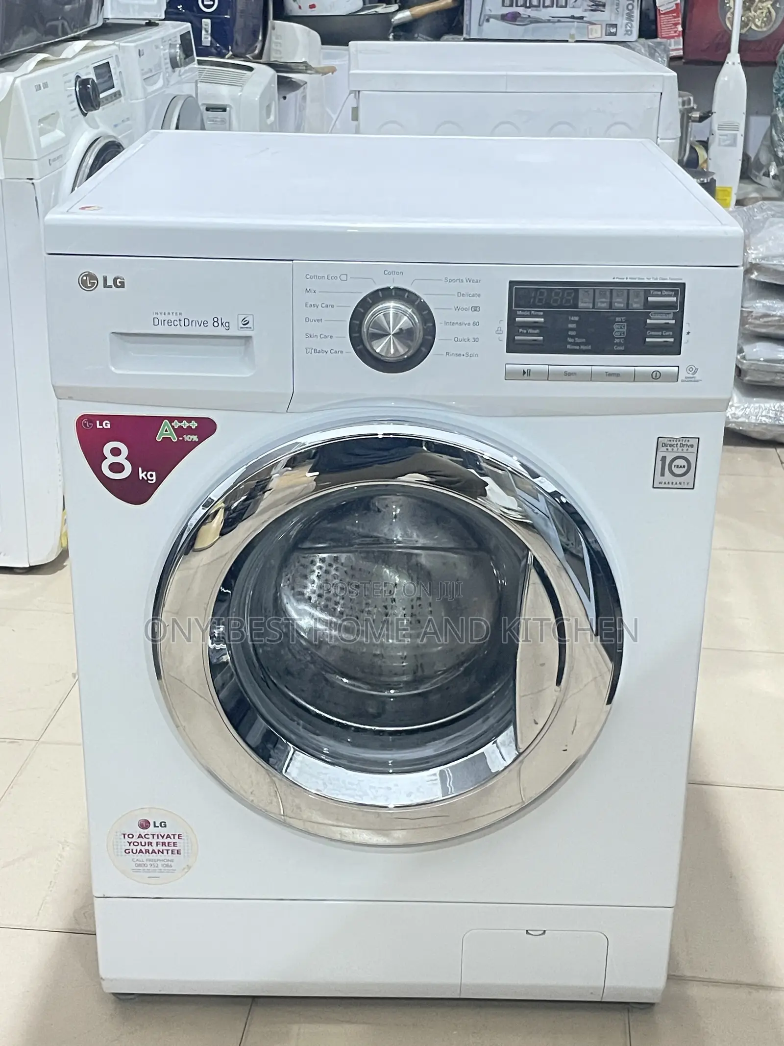 Lg 8kg Wash Rinse and Spin Inverter Washing Machine