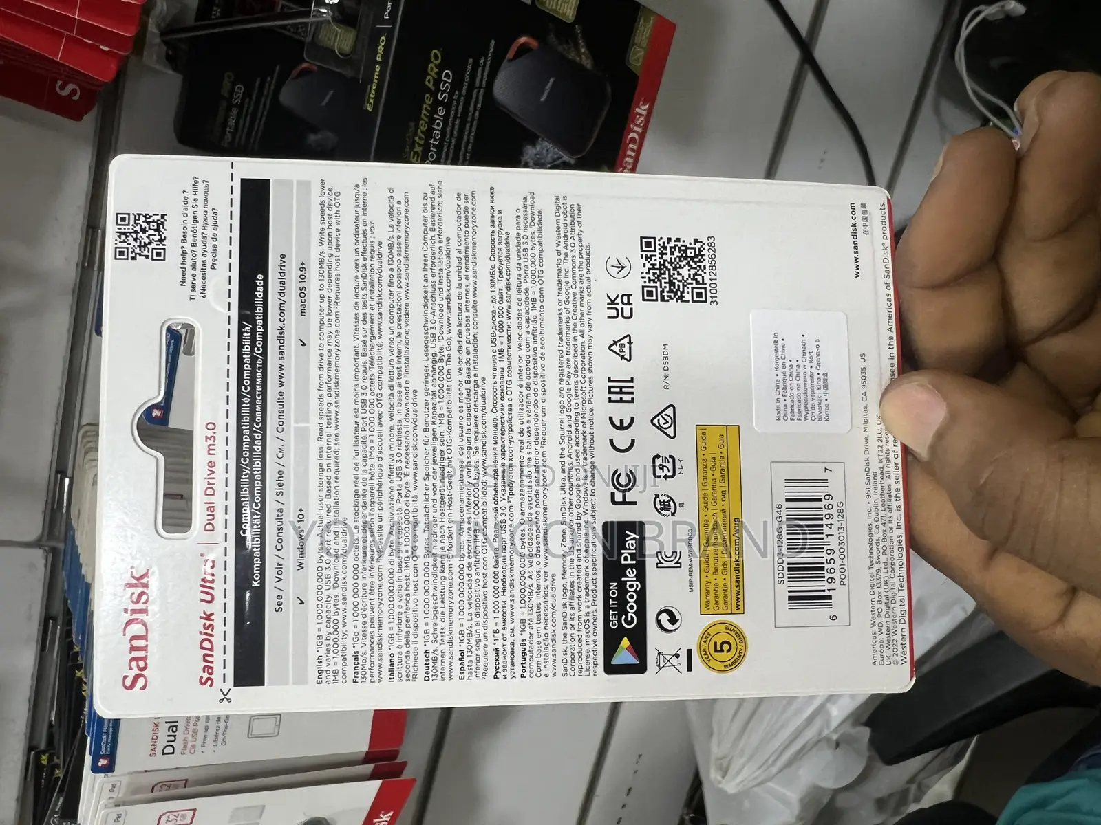 Sandisk Ultra Dual Drive M3.0 Flash Drive for Android/S 128g