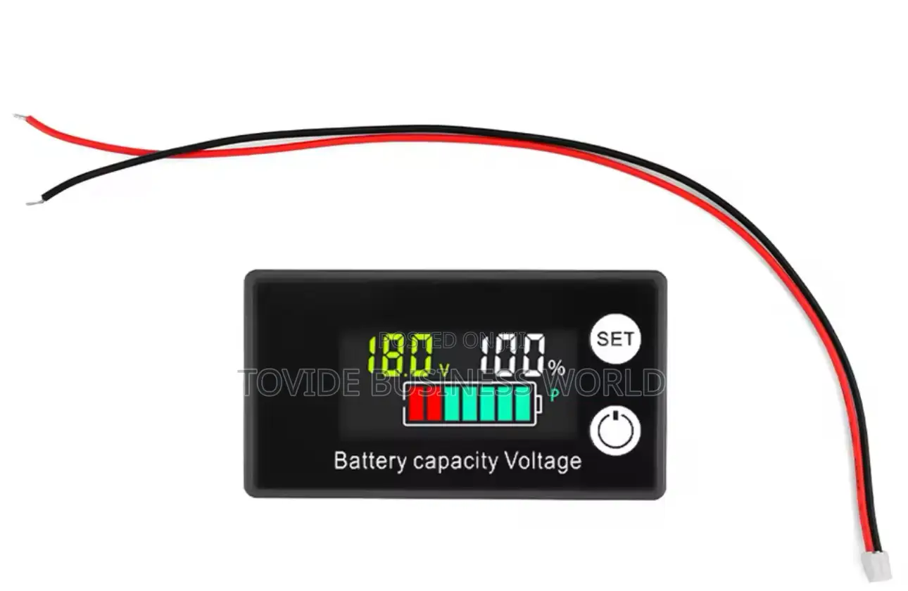 Dc 8v To 100v Voltmeter With Battery Indicator Percentage