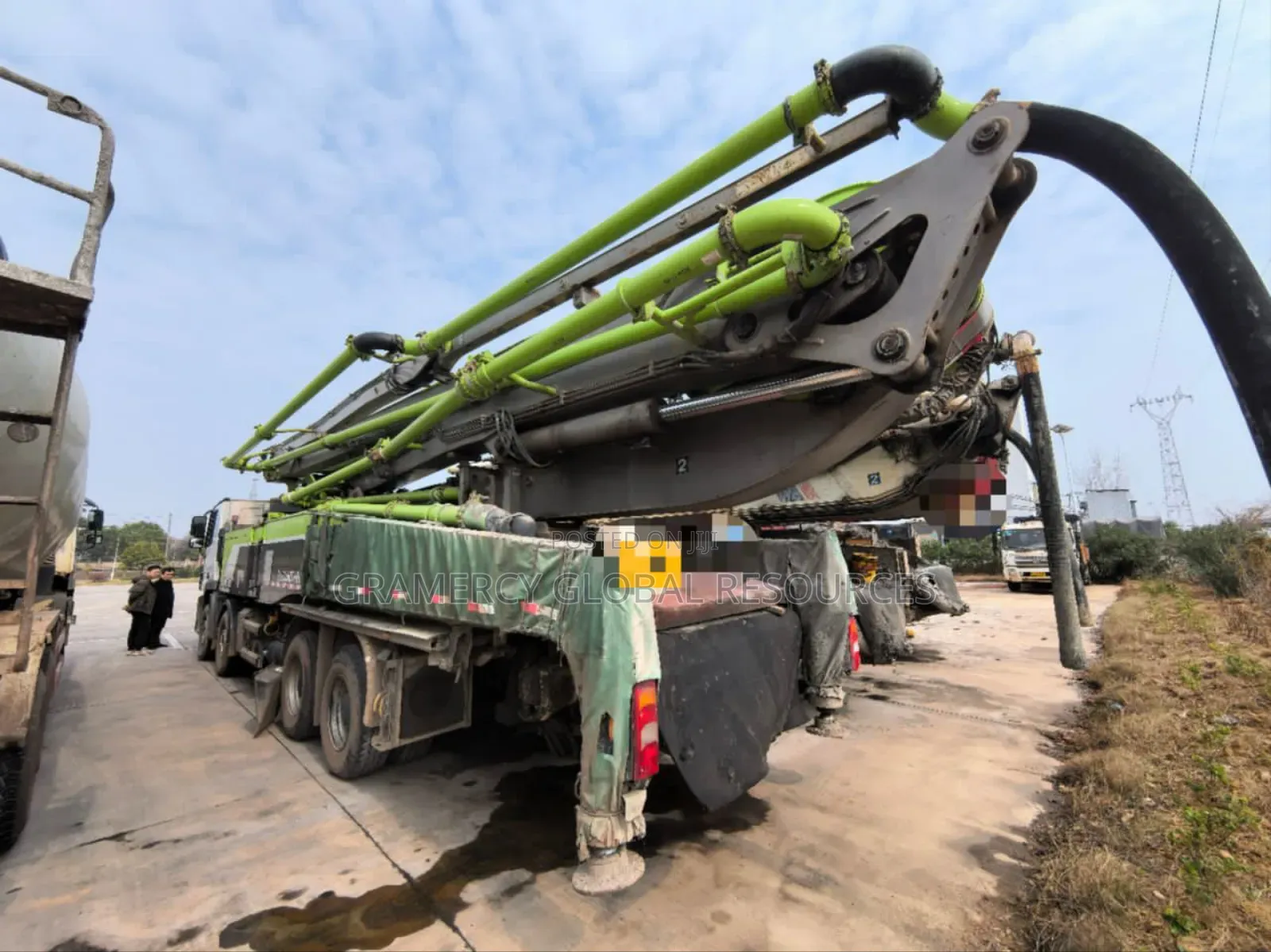 Foreign Used 2018 Zoomlion 56meters Benz Concrete Pump Truck