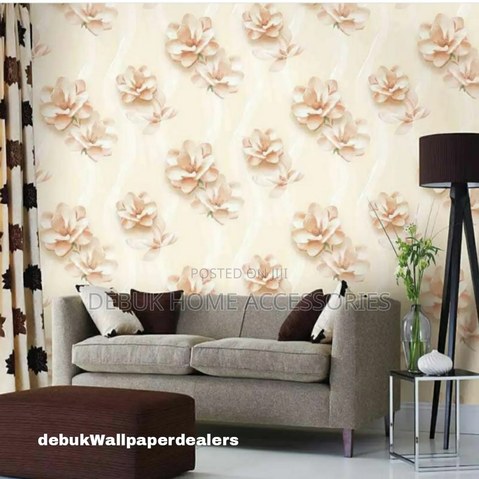 Modern Floral Pattern Paper