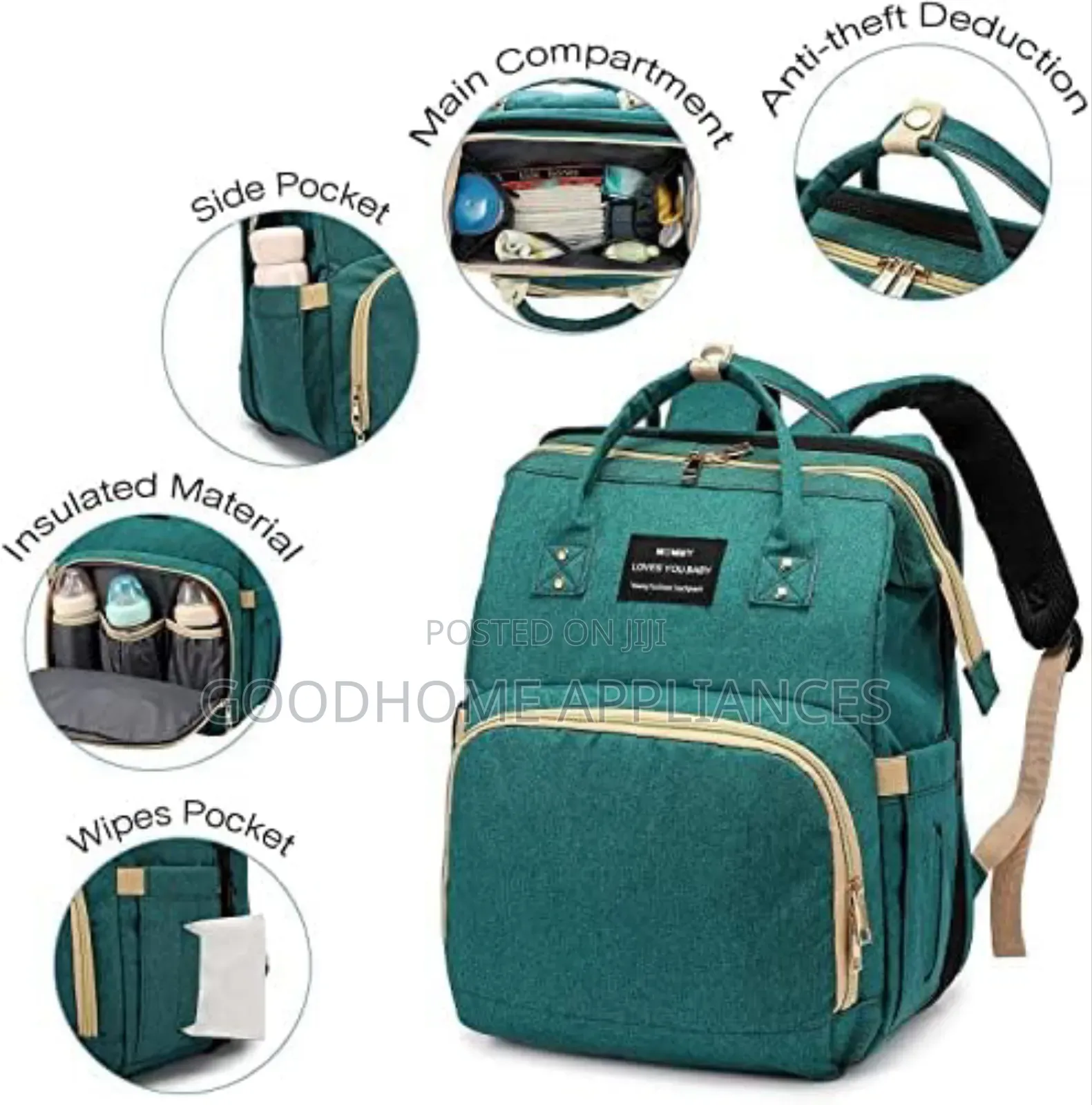 Multi-Functional Diaper Bag Backpack
