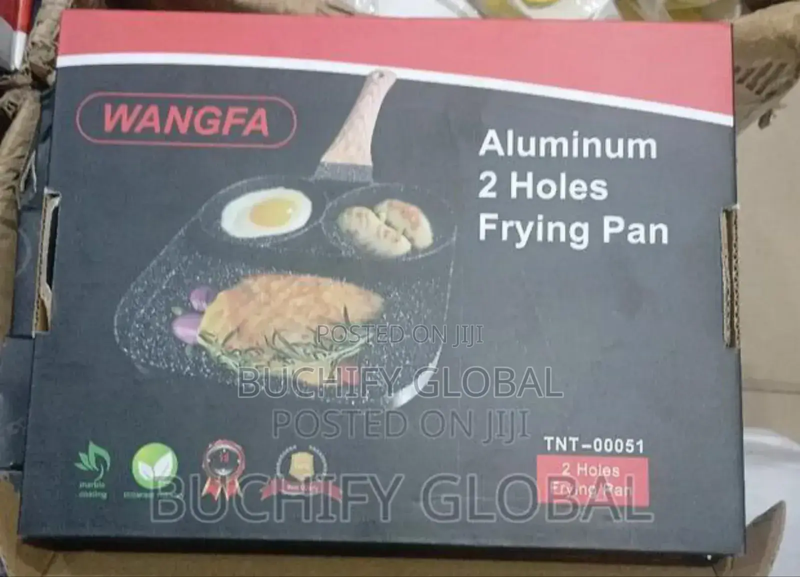 Alumininum 2 Holes Frying Pan