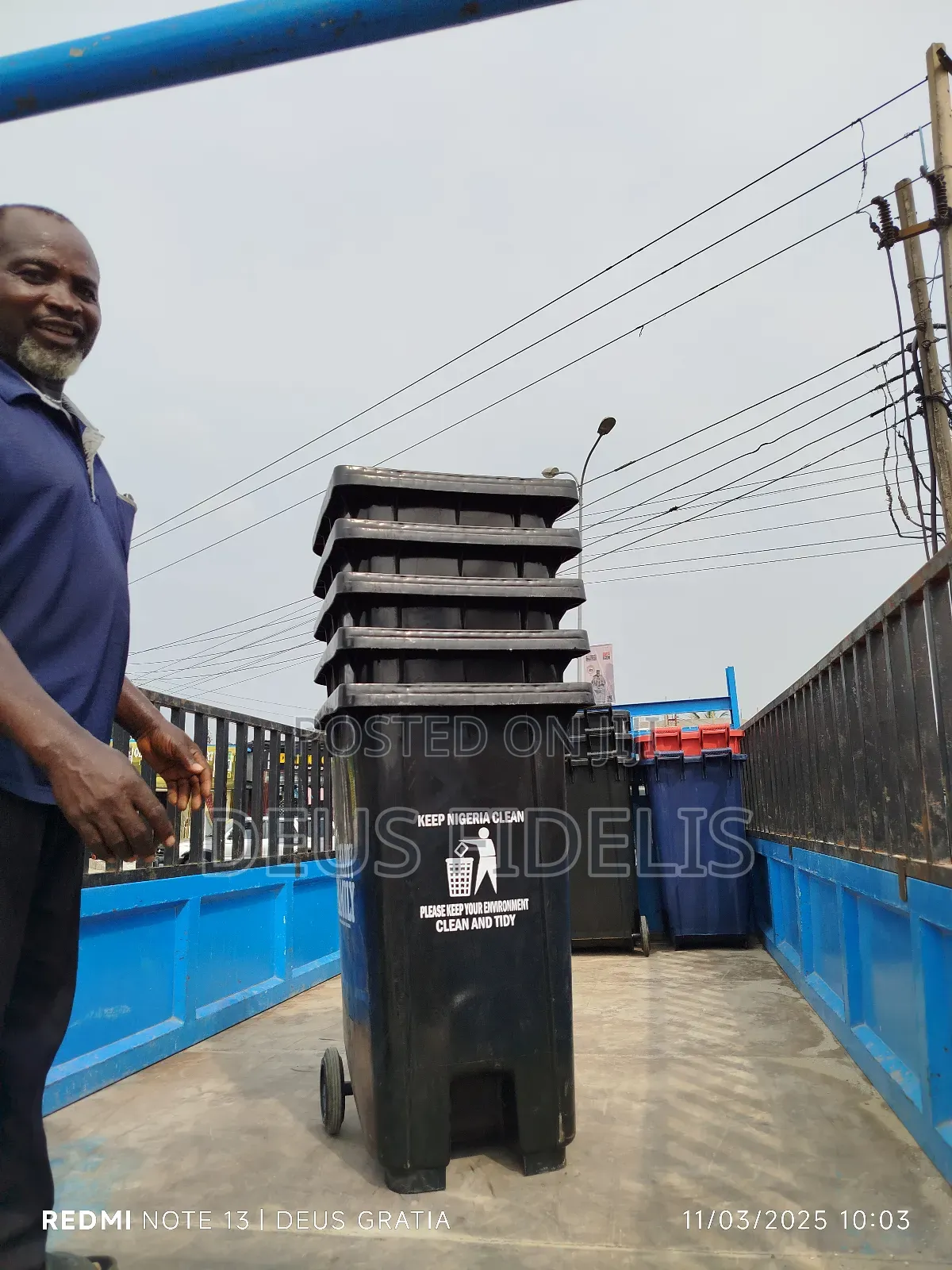 240 Litres Waste Bin With Tyres