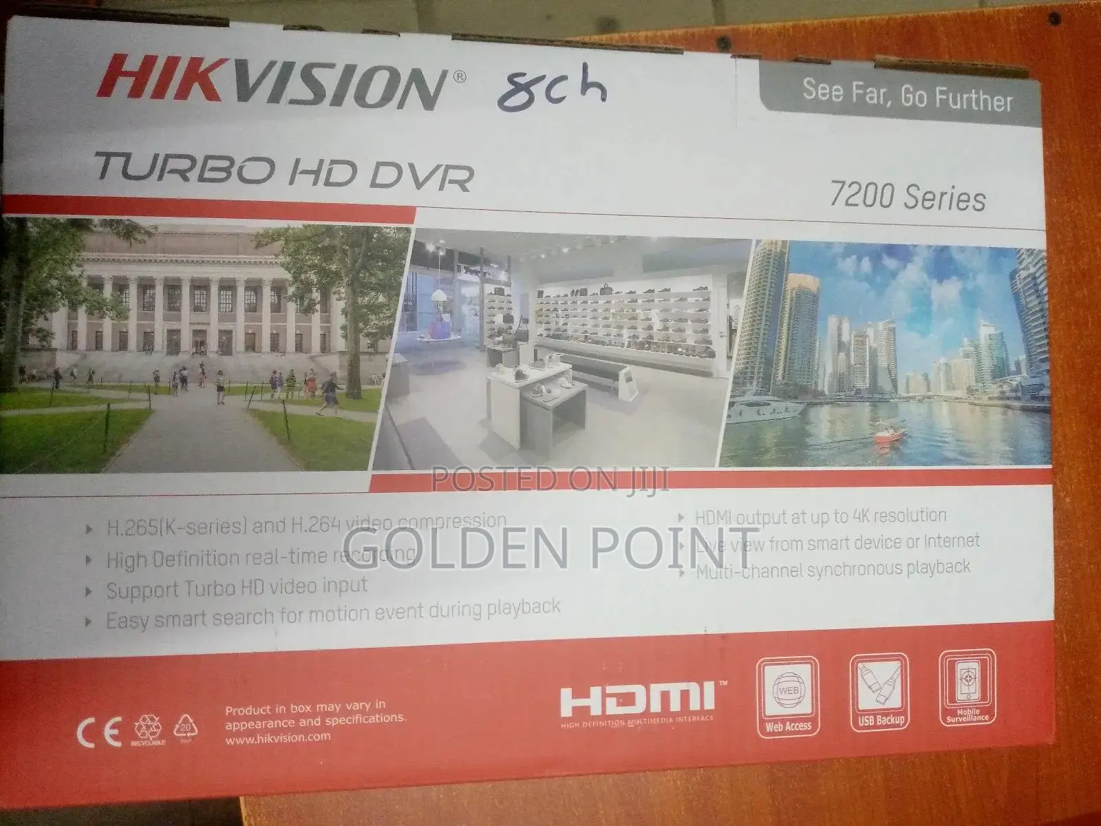 Hikvision Ds-7208hghi-m1 8ch 265+ Dvr Hdtvi/Ahd/Analog/Ip