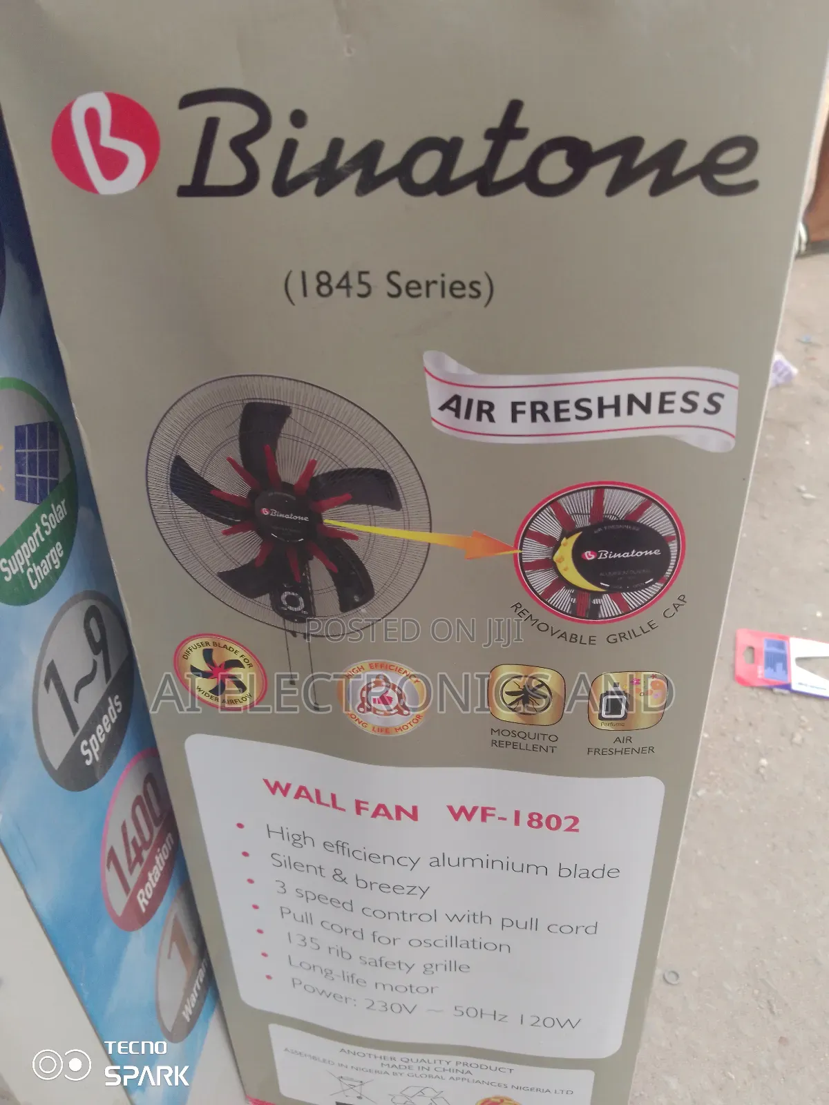 Binatone Wall Mounted Fan 18inches.