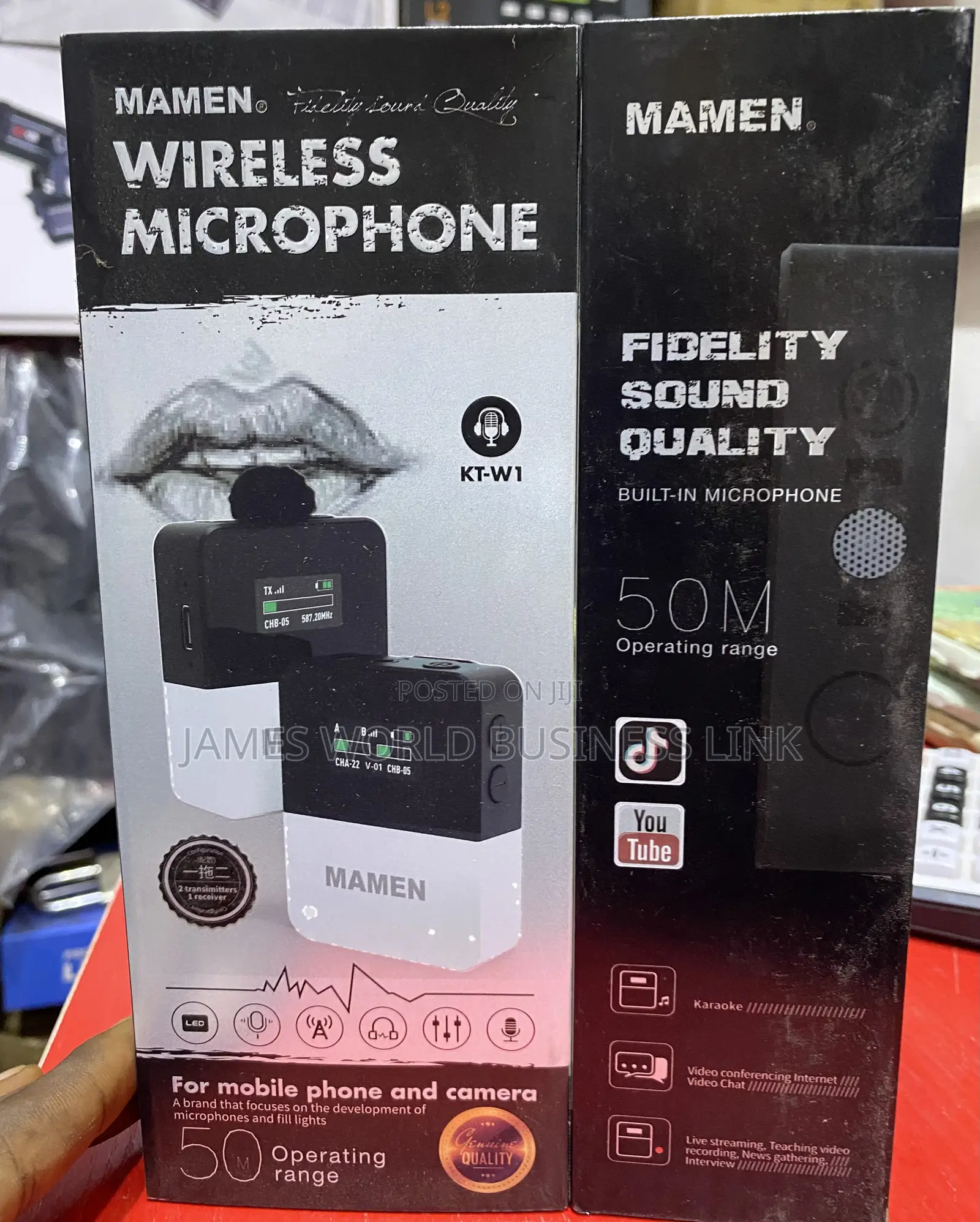 Professional Wireless Label Microphone for Phone and Camera