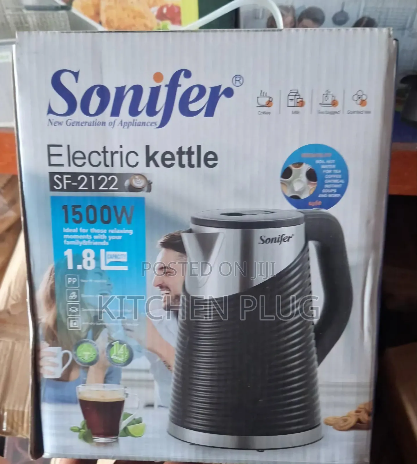 Sonifer 1.8 Litre Stainless Steel Inner Water Kettle