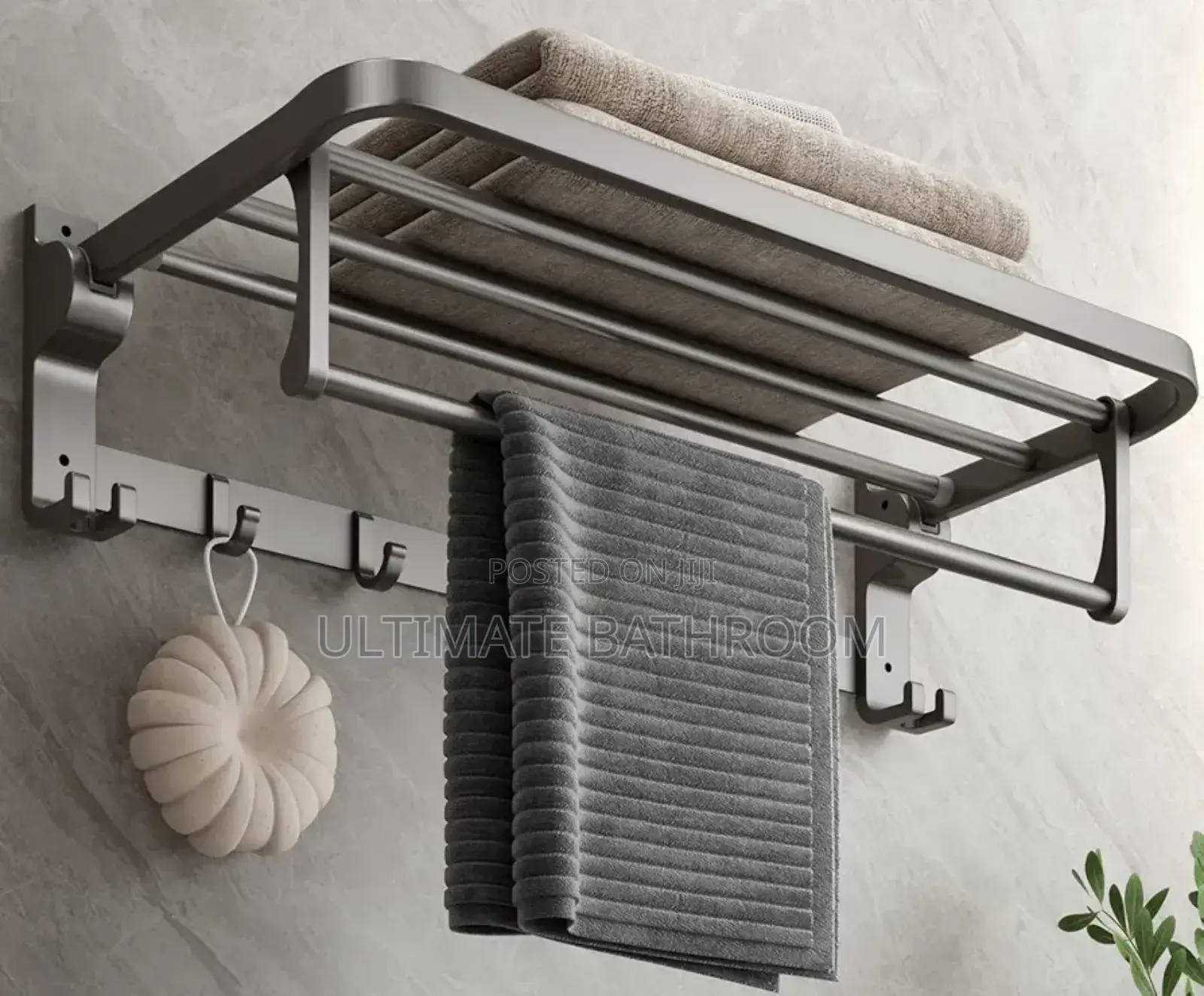 Grey Color 60cm Multiple Towel Rack