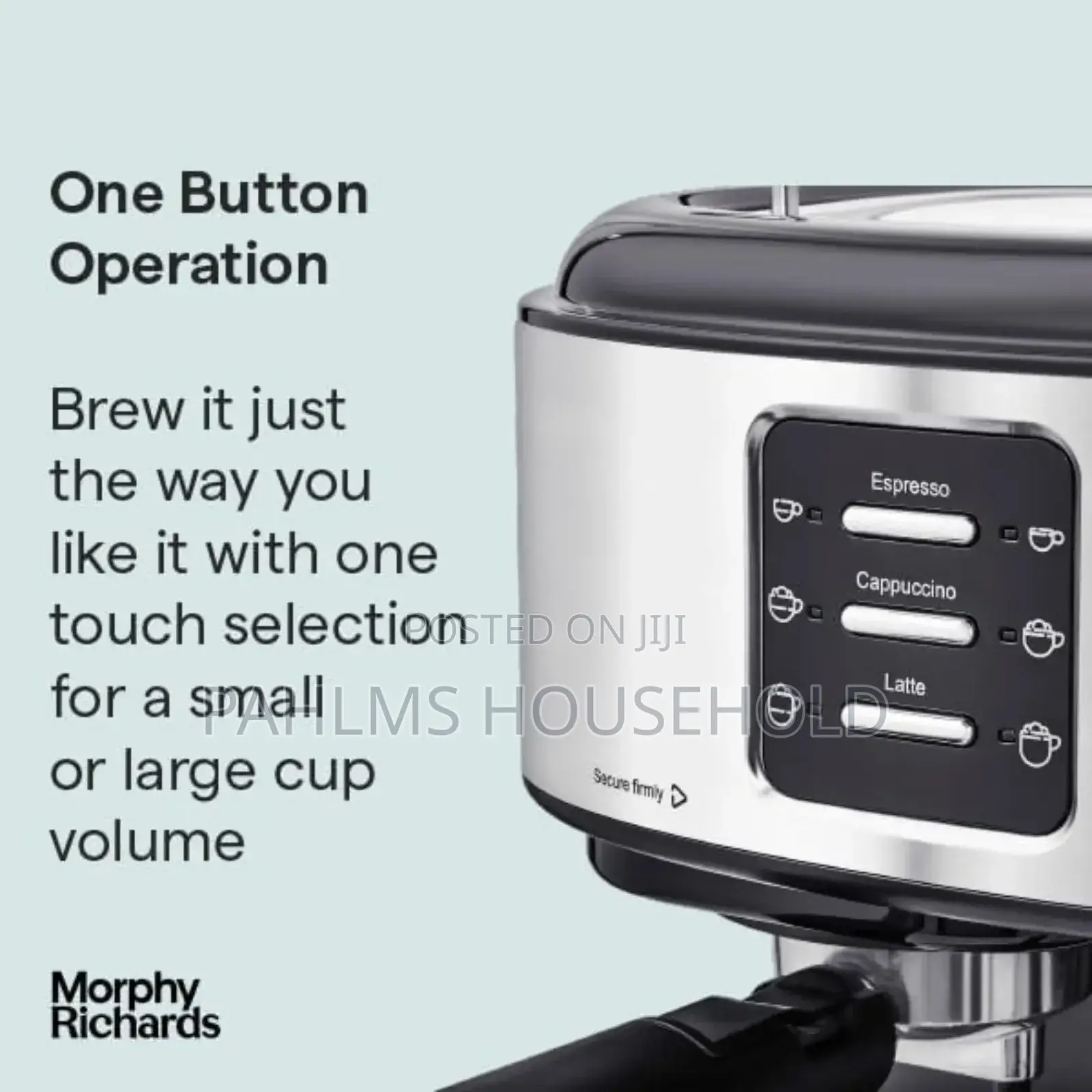 Morphy Richards 15 Bar Pressure Cappuccino, Espresso Machine