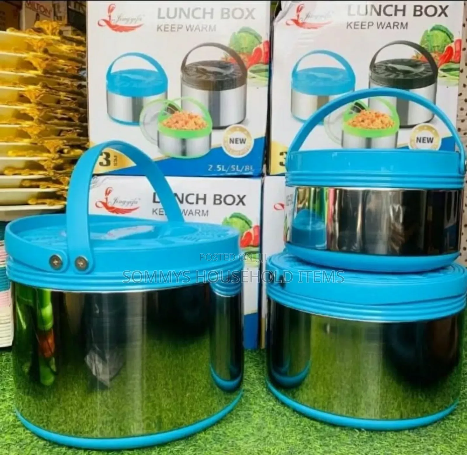 3set Best Quality Lunch Box / Food Warmer (2.5l, 5l, 8l)