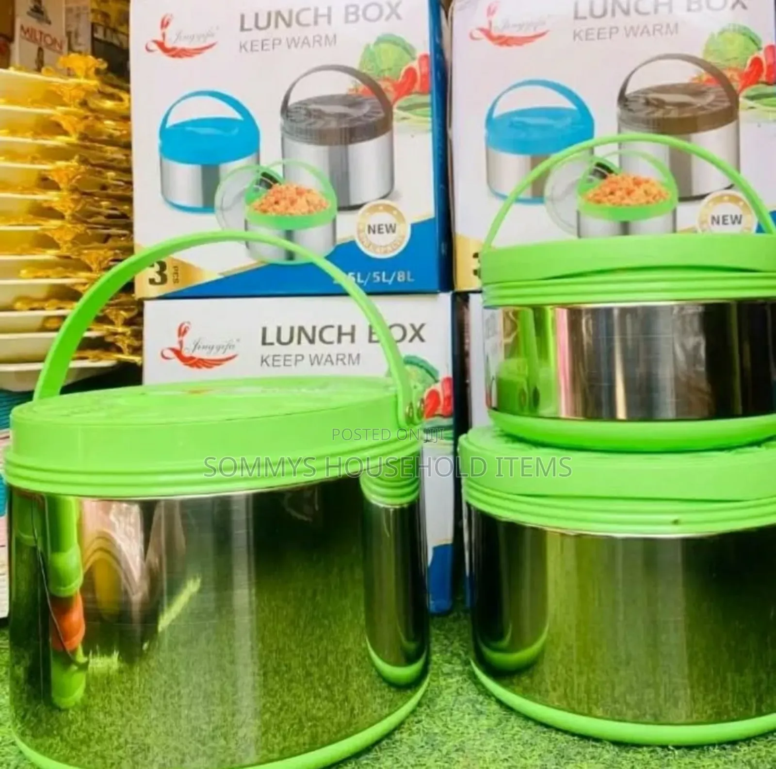3set Best Quality Lunch Box / Food Warmer (2.5l, 5l, 8l)