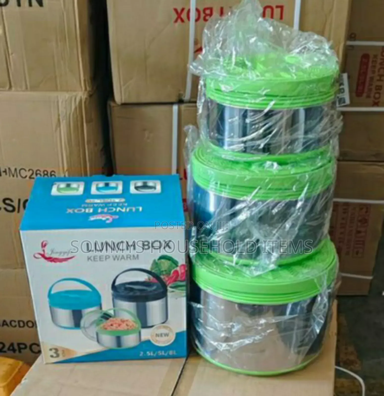 3set Best Quality Lunch Box / Food Warmer (2.5l, 5l, 8l)