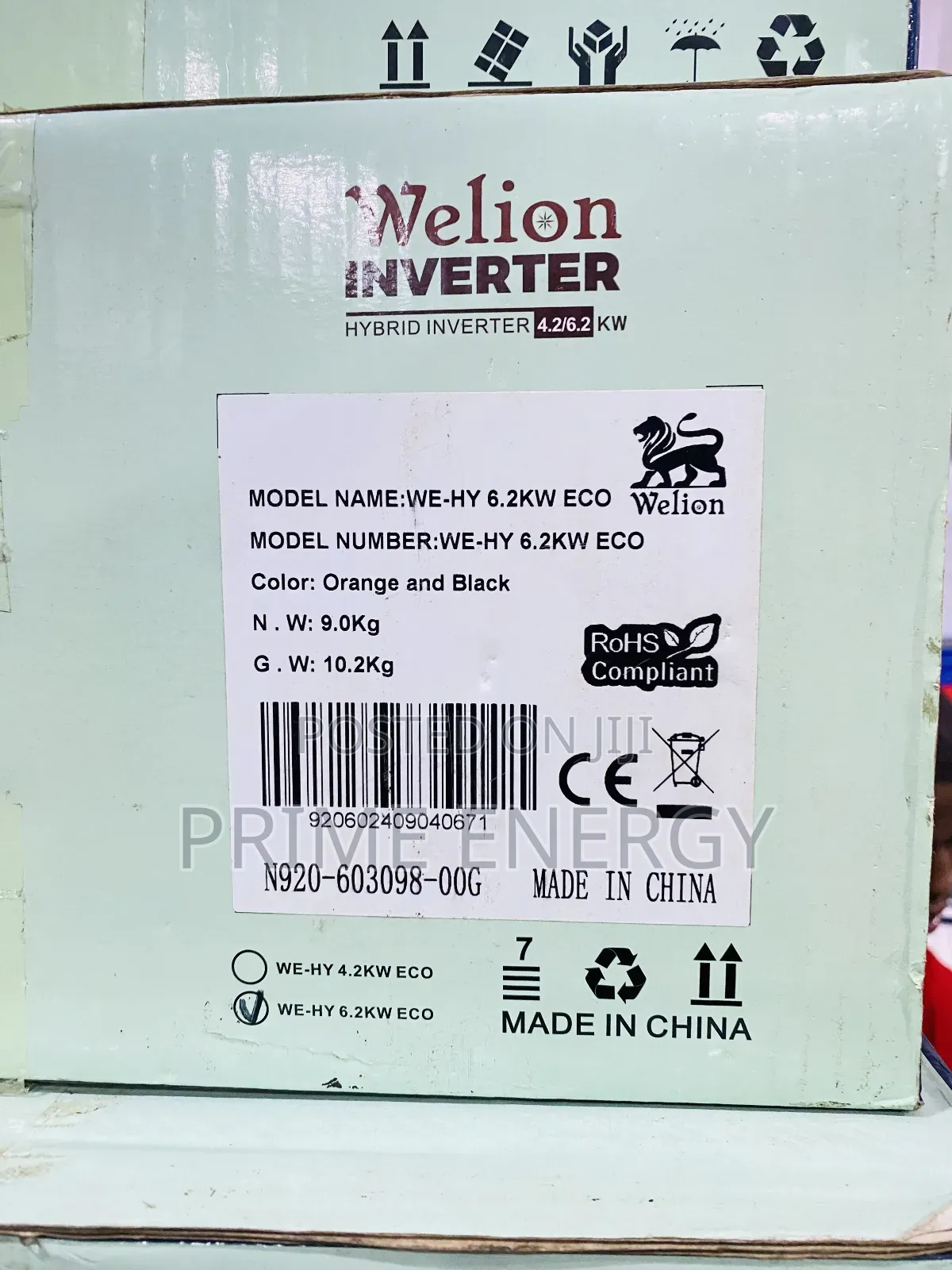 Welion Inverter 6.2kw