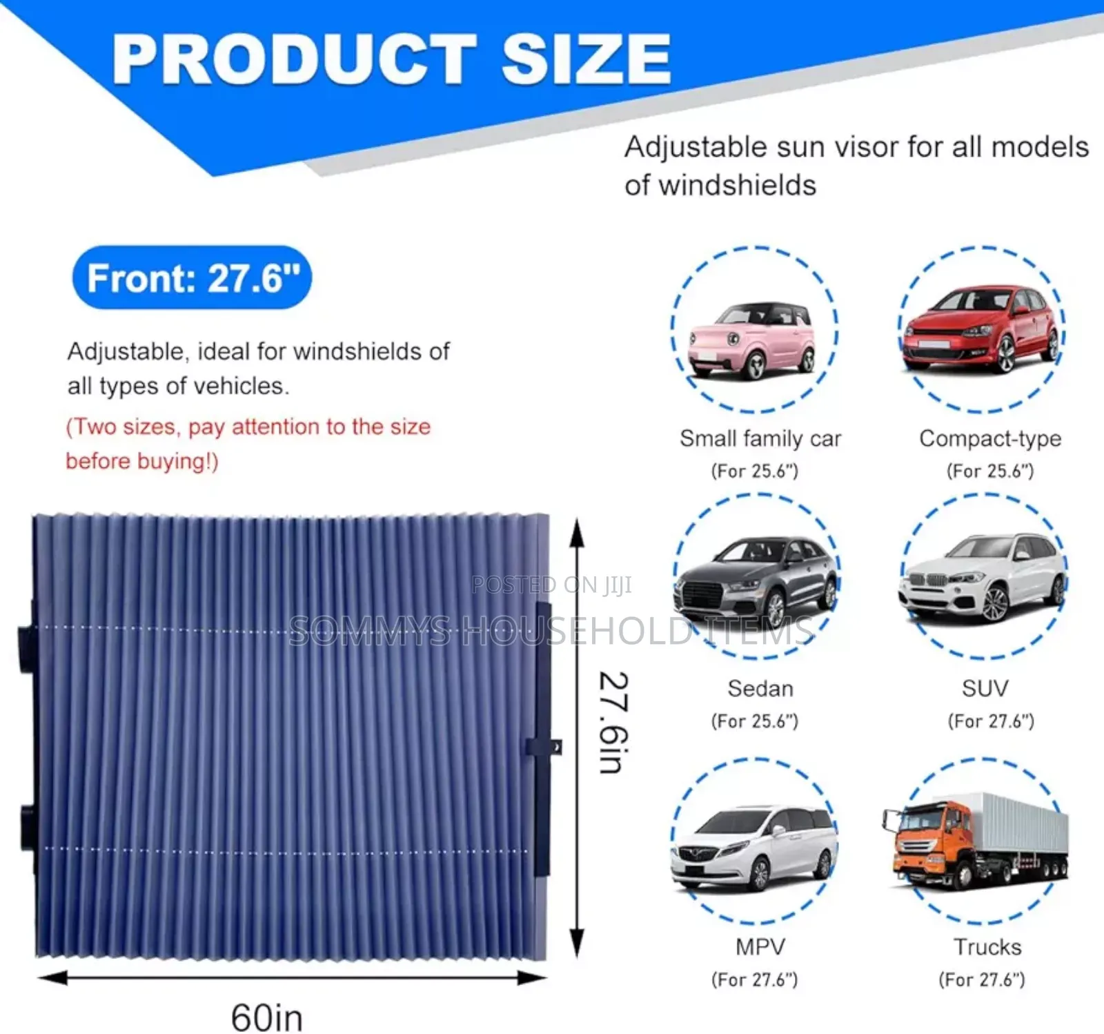 Retractable Car Sun Shade