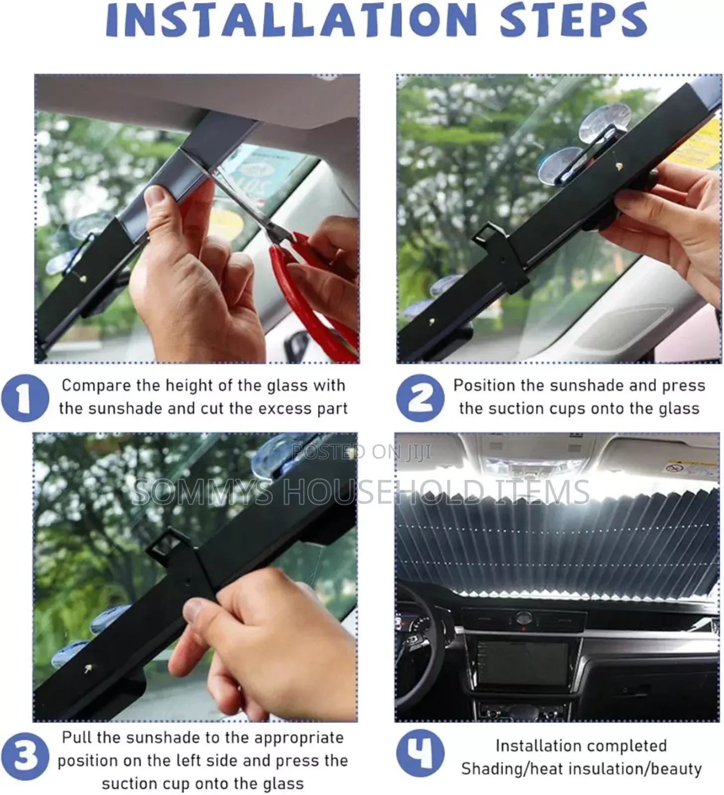 Retractable Car Sun Shade