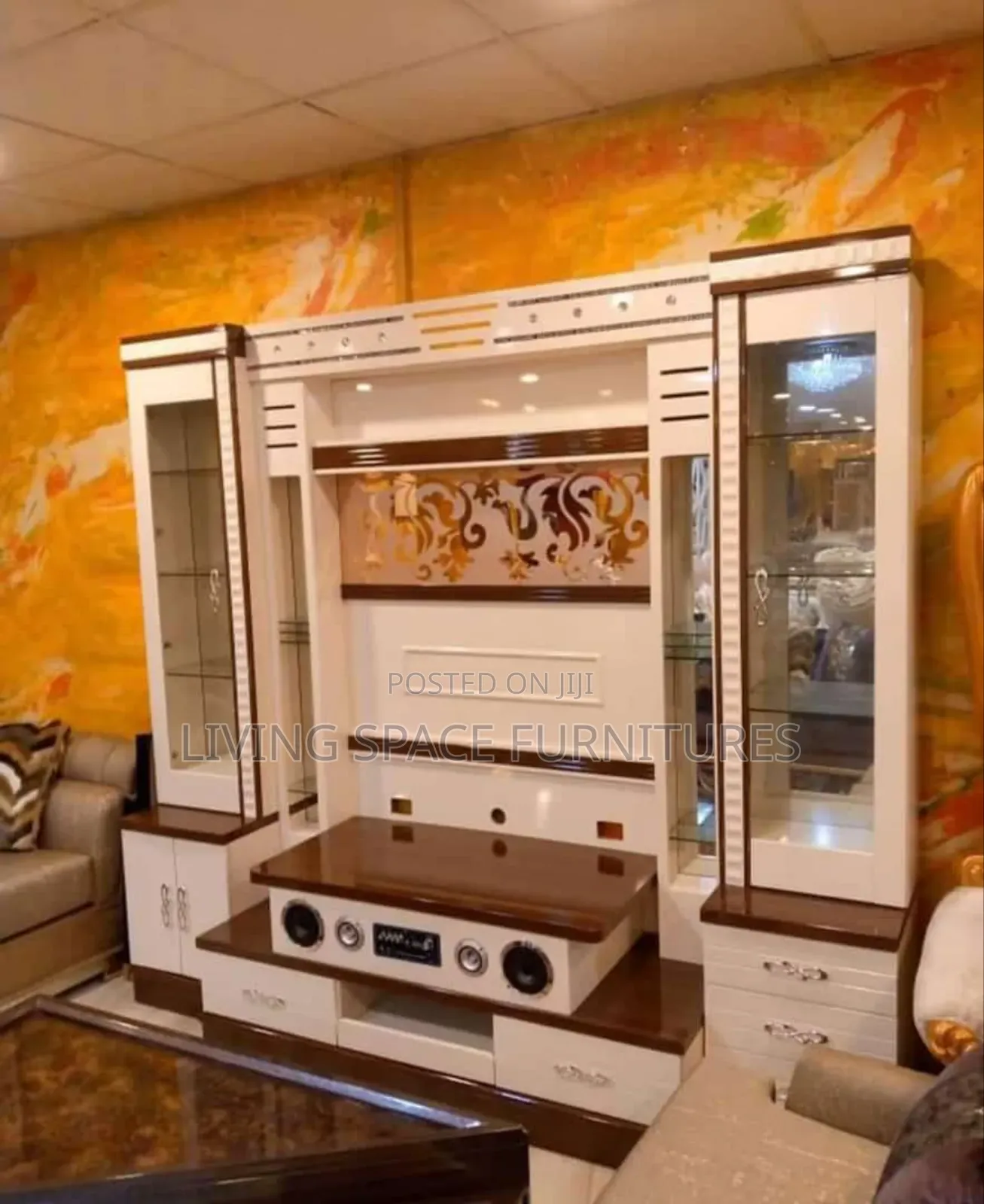 Multi Functional Tv Shelve With Sound Speakers