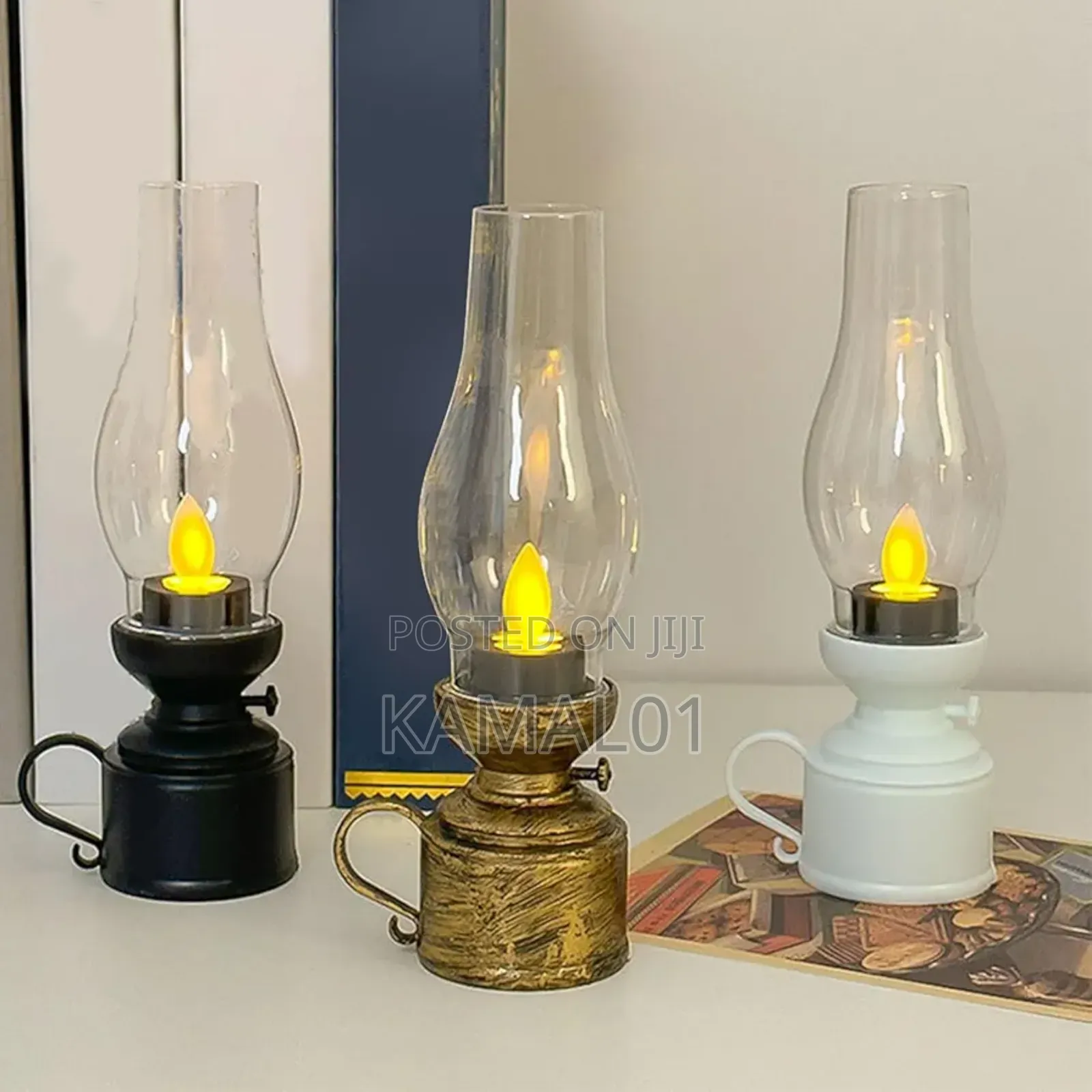 Vintage Kerosene Lamp Electronic Swing Candle, Flameless