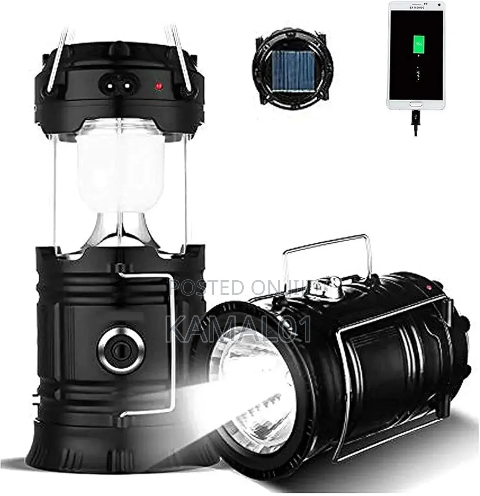 Rechargeable Solar and Charging Led Lantern Torch Light