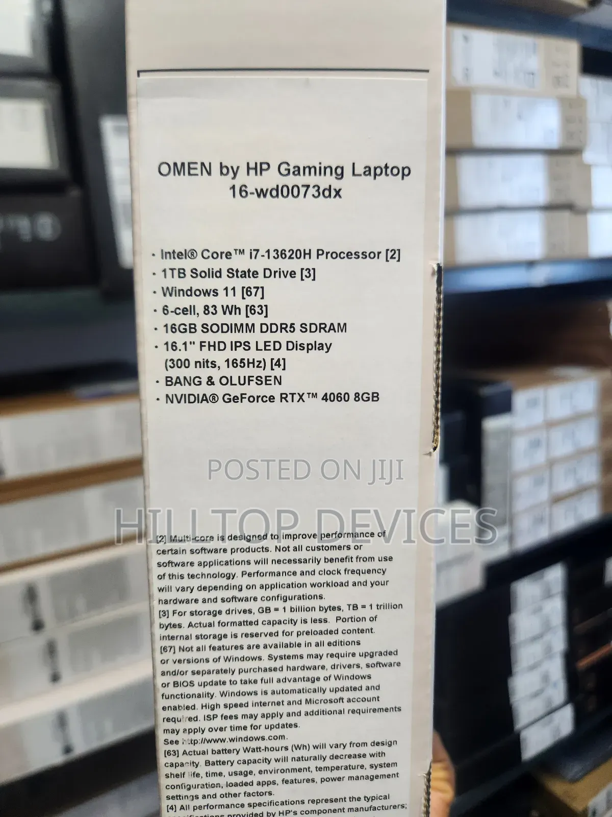 New Laptop HP Omen 16 16GB Intel Core I7 SSD 1T