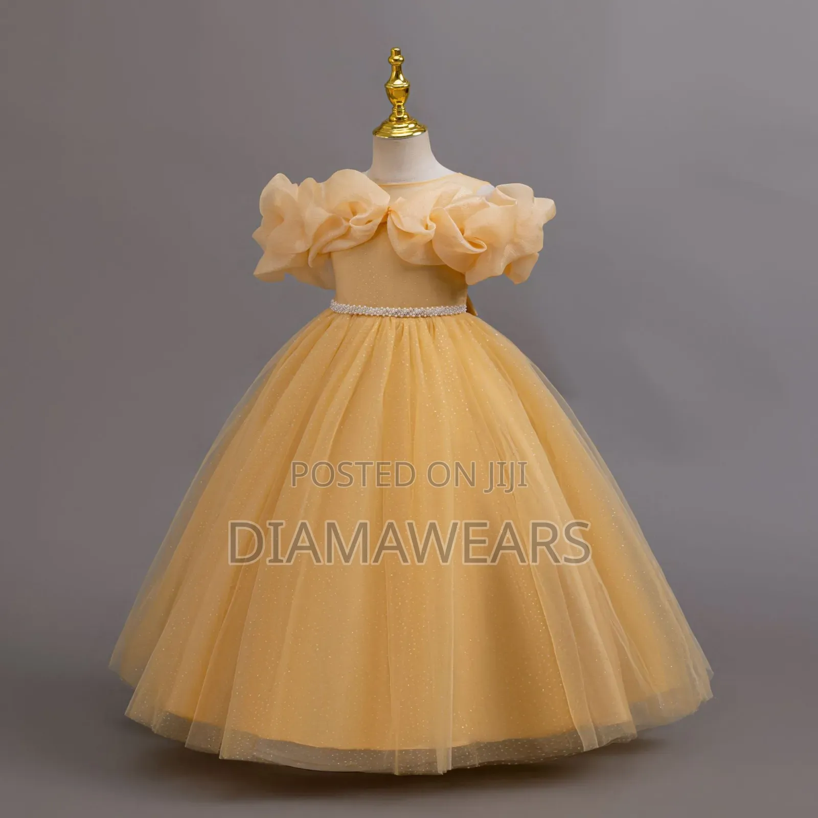 Gold Princess Ceremonial Full Ball Gown