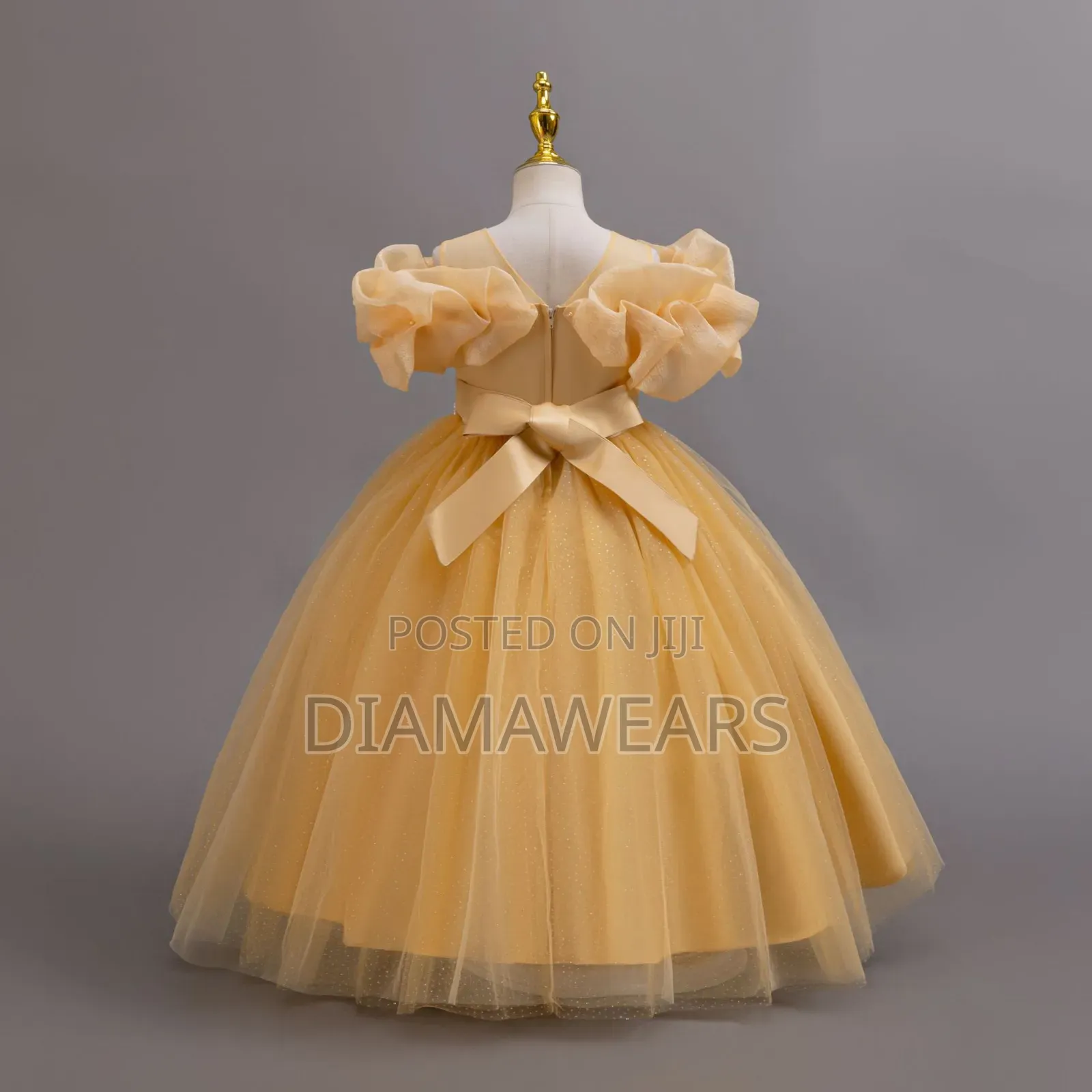 Gold Princess Ceremonial Full Ball Gown