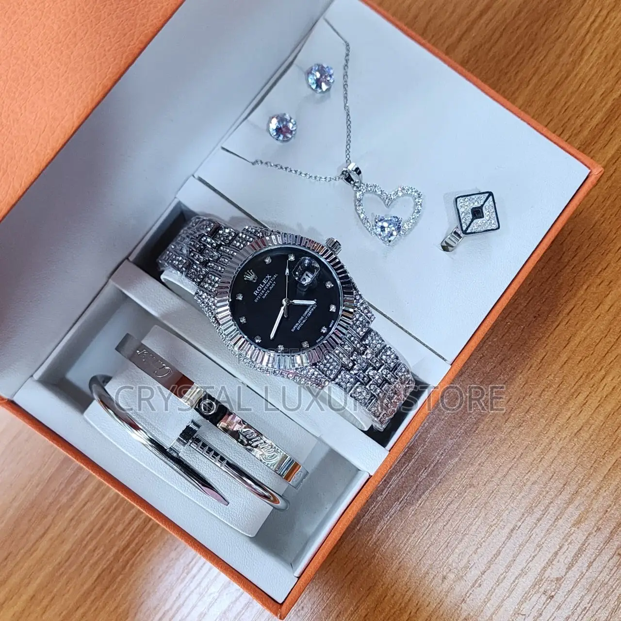 Rolex Quality Luxury Ladies Set Wristwatch