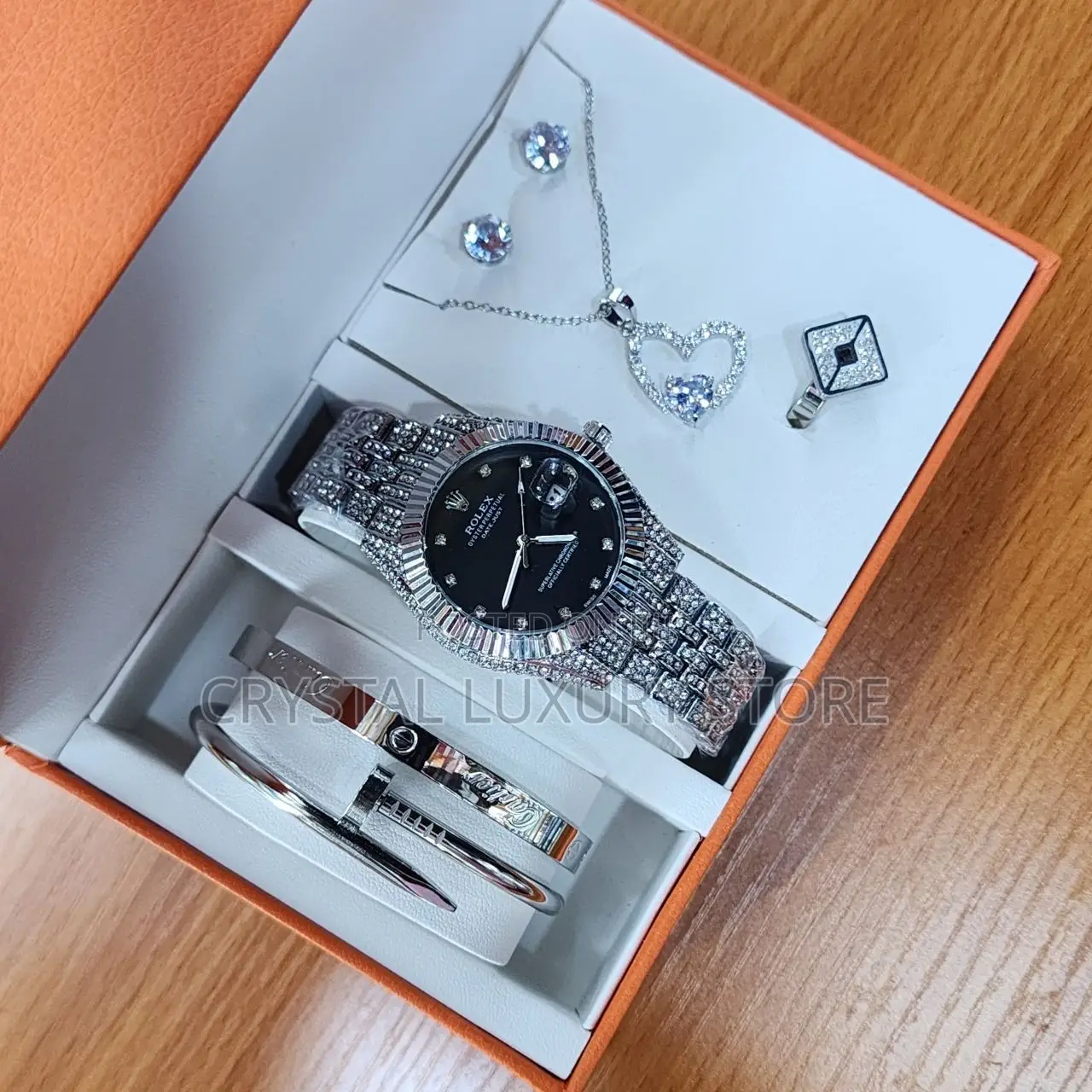 Rolex Quality Luxury Ladies Set Wristwatch