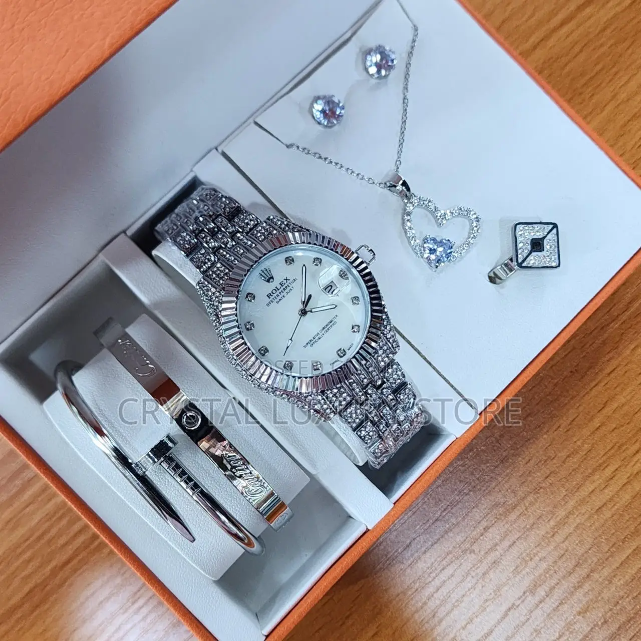 Rolex Quality Luxury Ladies Set Wristwatch