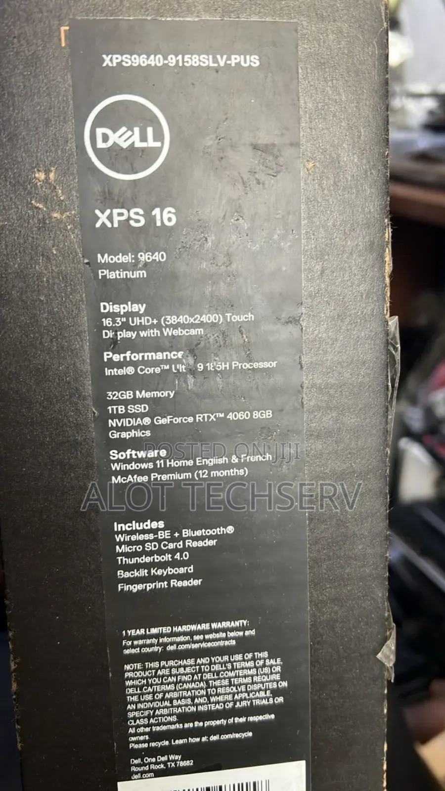 New Laptop Dell Studio XPS 16 (1640) 32GB Intel Core Ultra 9 SSD 1T