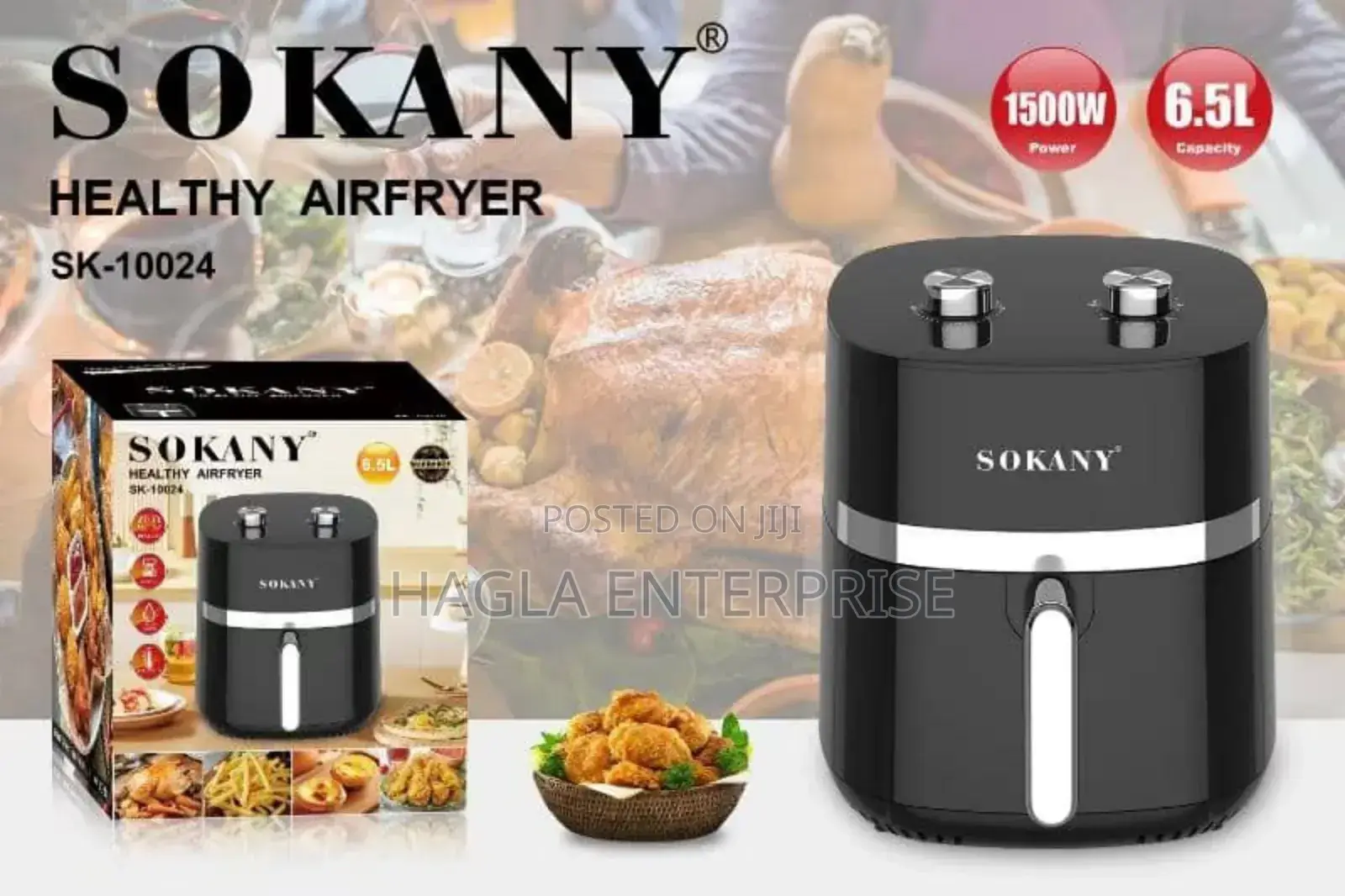 Sk 10024 Sokany 6.5l Air Fryer