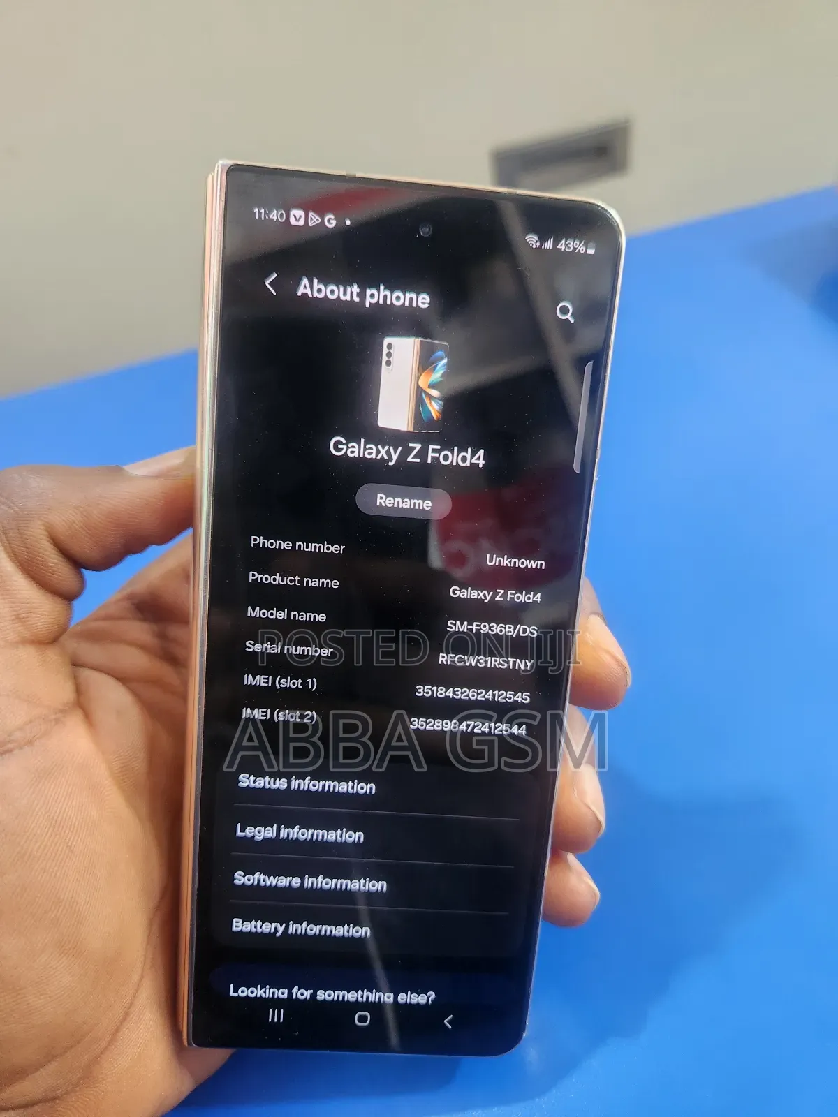 Samsung Galaxy Z Fold4 256 GB Gold