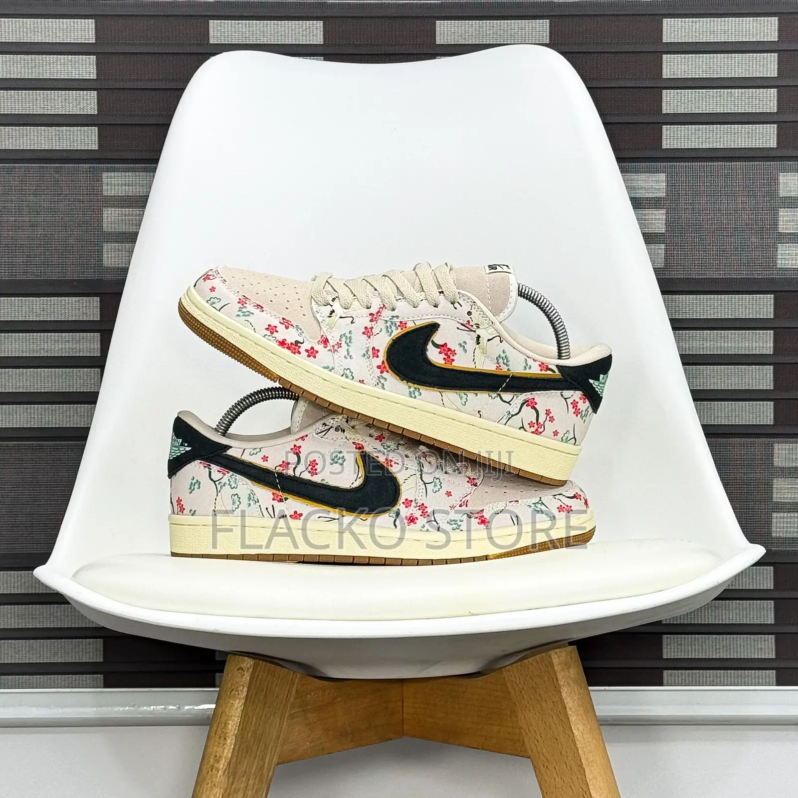 Rui Hachimura X Air Jordan 1 Low Og Cranes Sneakers