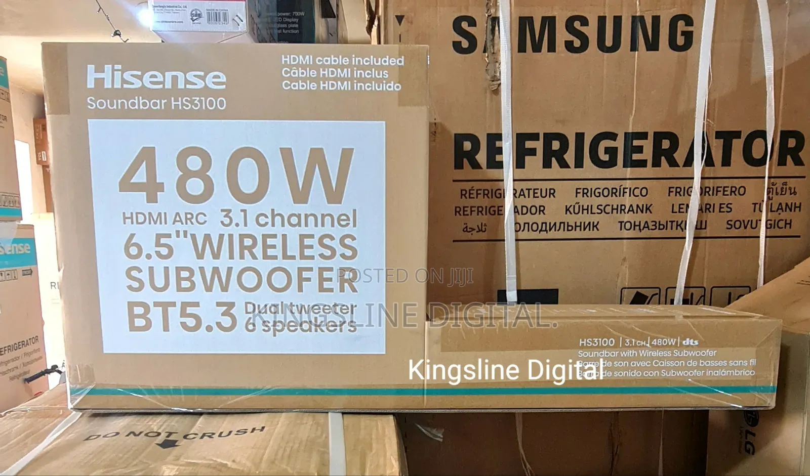 Hisense Hs3100 3.1ch 480w Soundbar With Wireless Subwoofer