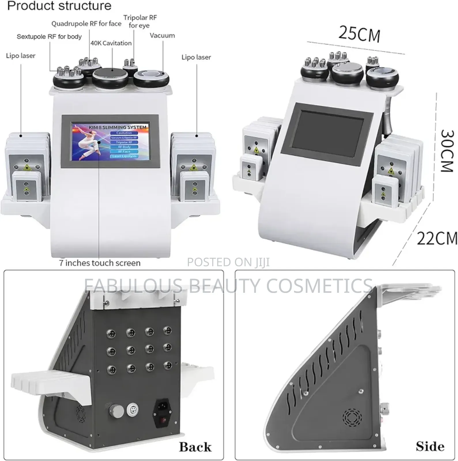 Babiloon Cavitation Machine, 7 in 1 Body Beauty Machine.