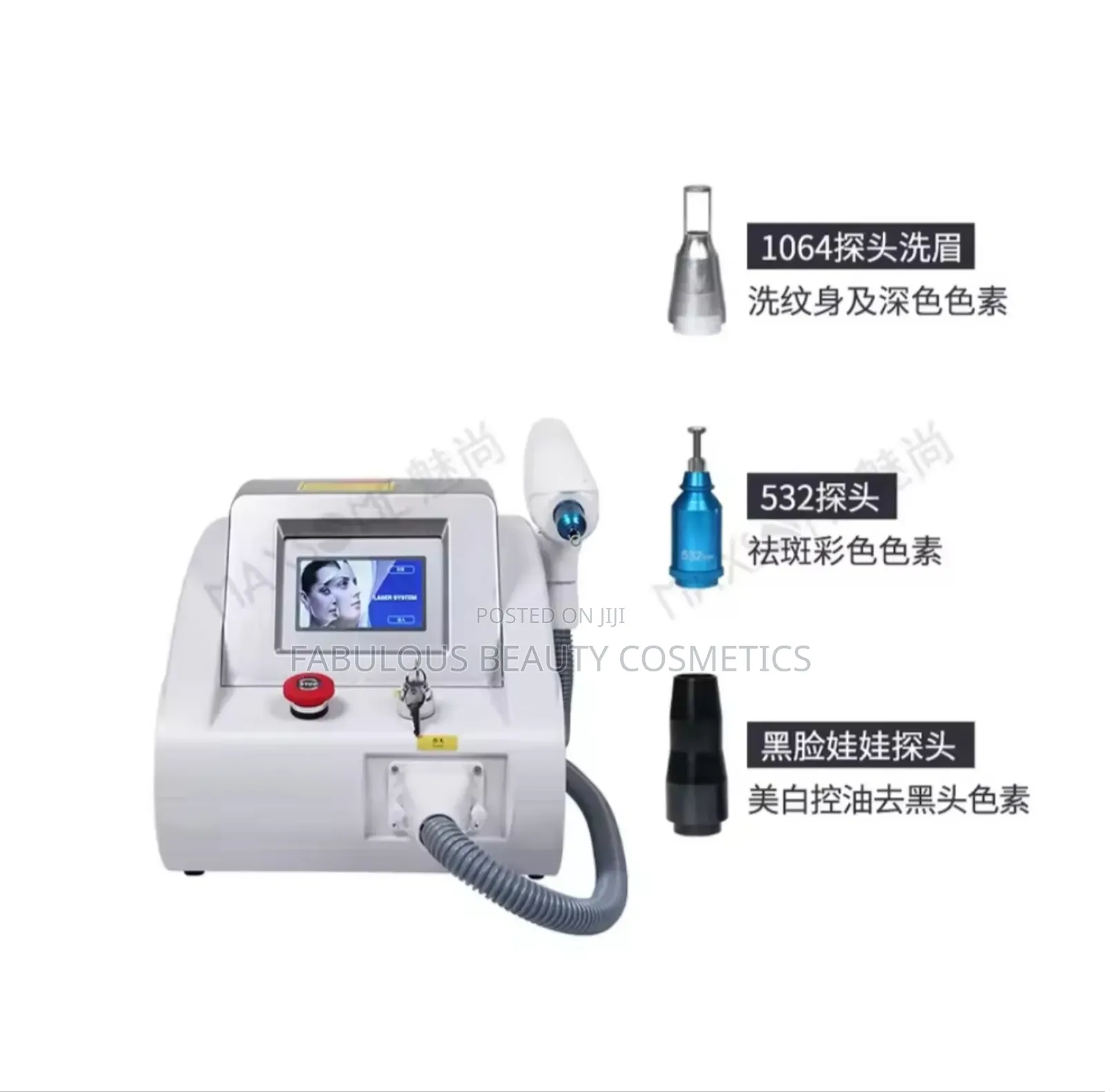 Portable Eyebrow Washing Hair/ Laser Tattoo Removal Machine