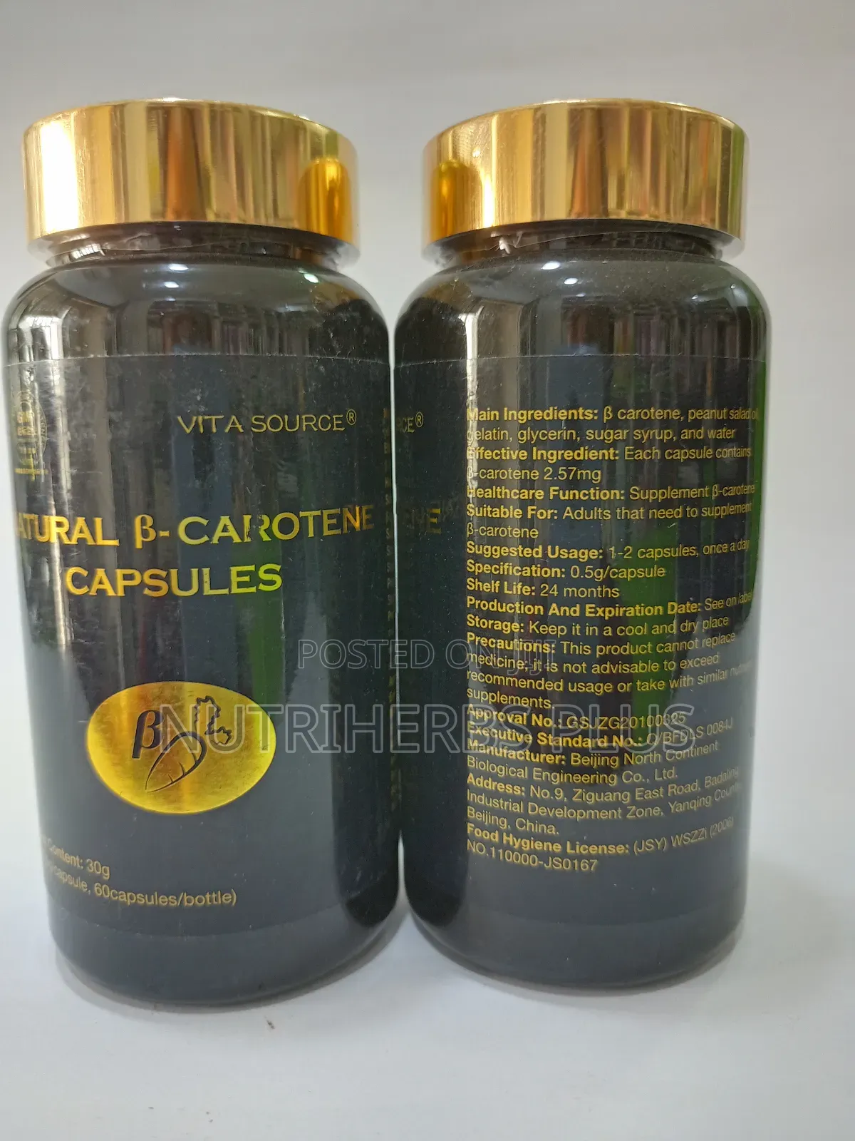 Norland Natural B-Carotene - Prevents Stroke Anti-Aging