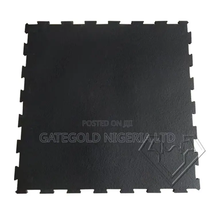 Sj-B06 Interlocking Composite Floor Mat 1m*1m*10mm (Black)