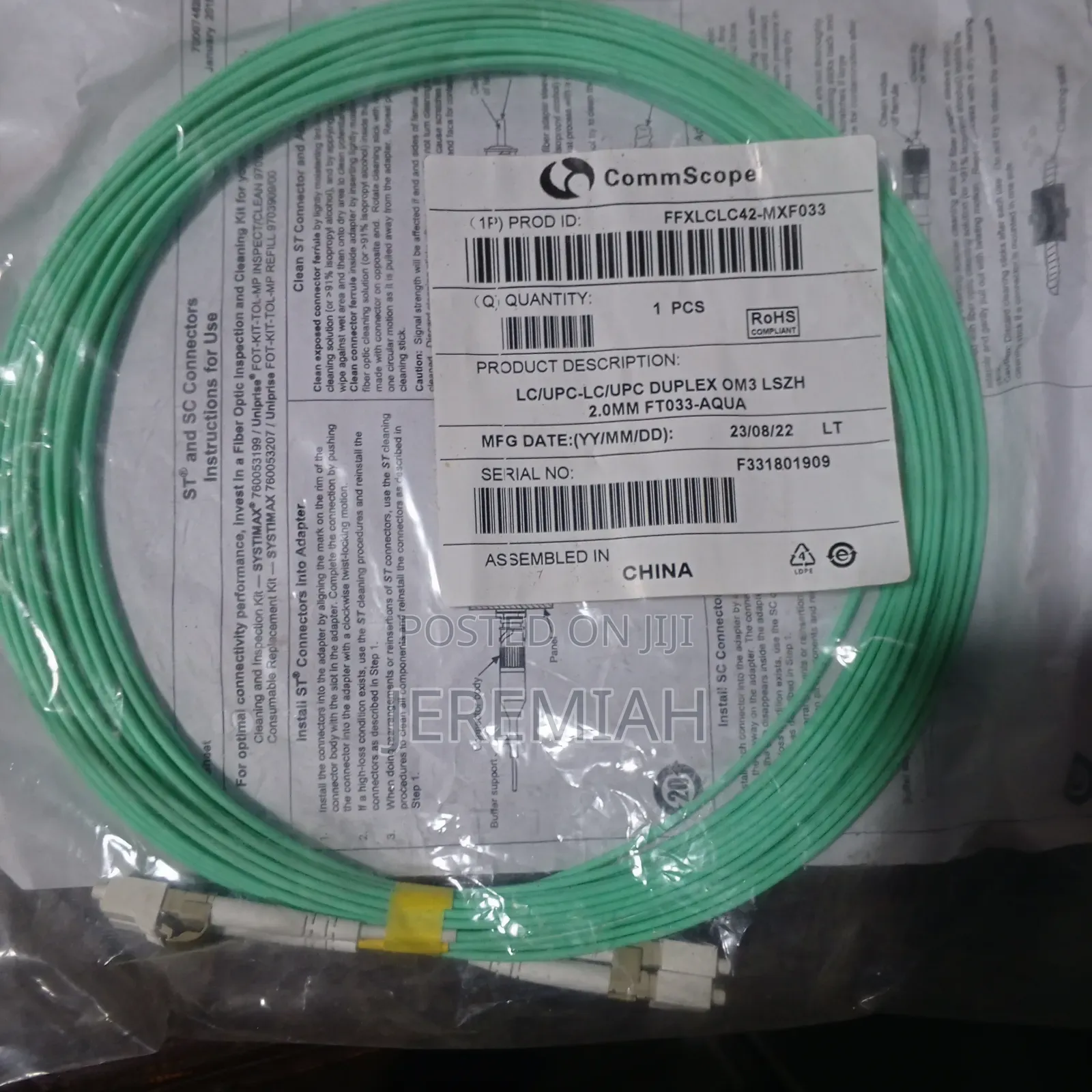 Lc Lc Multi Mode 10m 0m4 0m3 Fiber