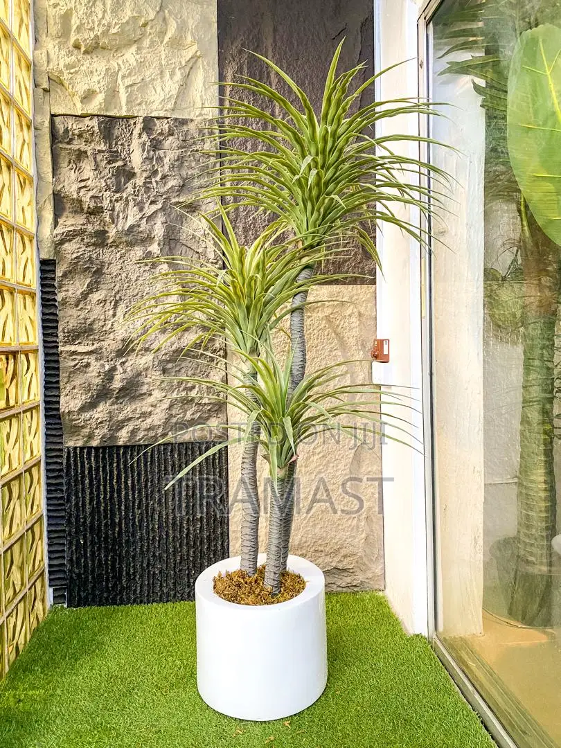 Artificial Yucca Plant Potted With Fibre Glass Pot