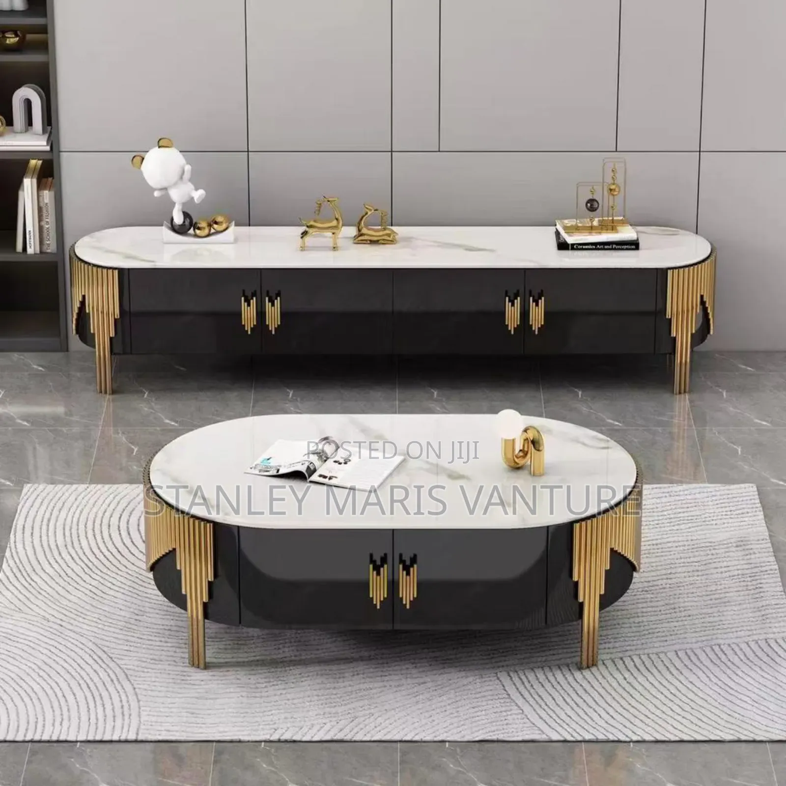 Luxurious Imported Tv Stand With Center Table