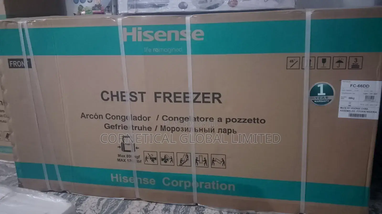 Hisense 500l Double Door Chest Freezer Fc66dd