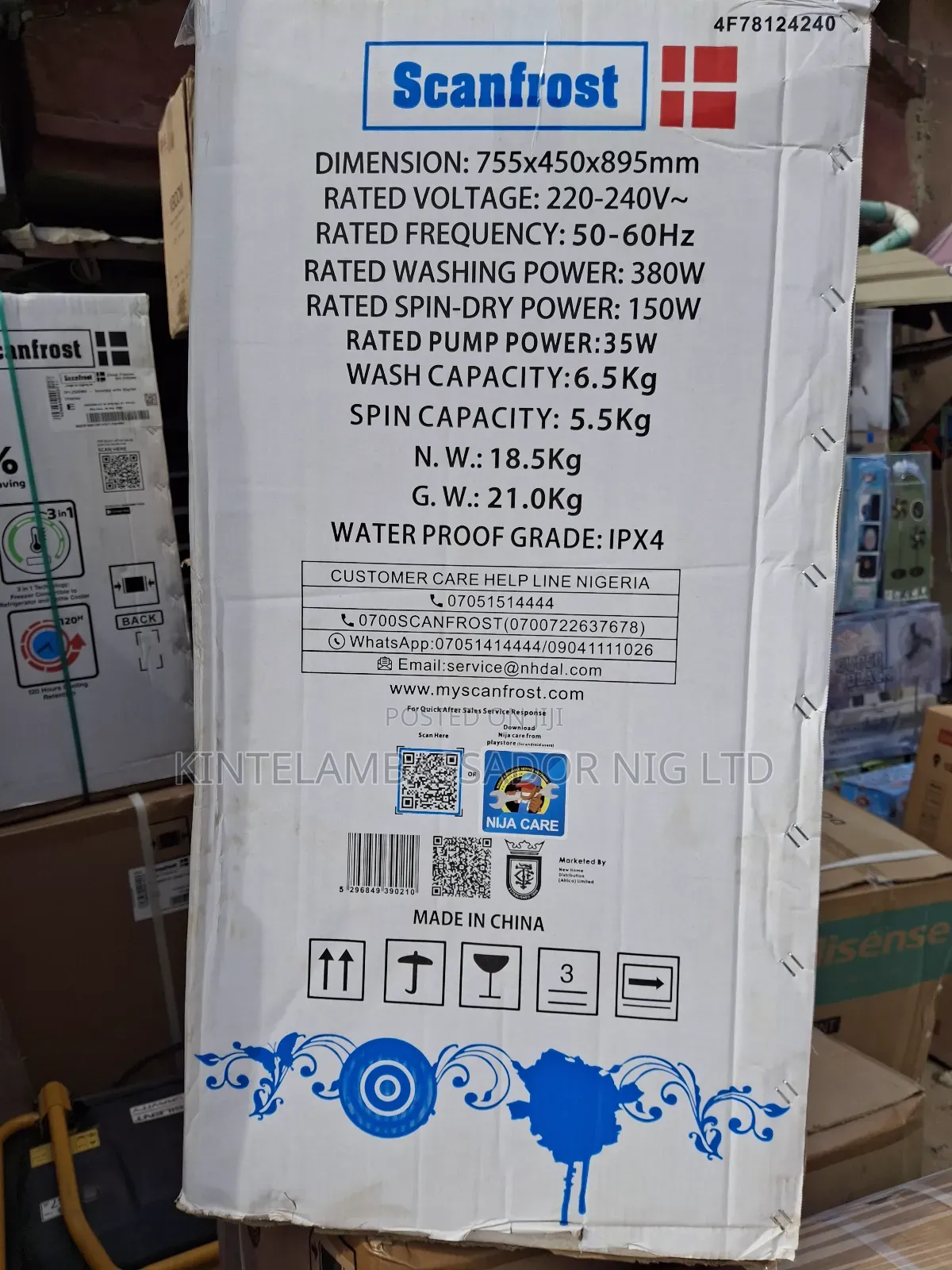 Scanfrost Twin Tub Washing Machine-6.5kg