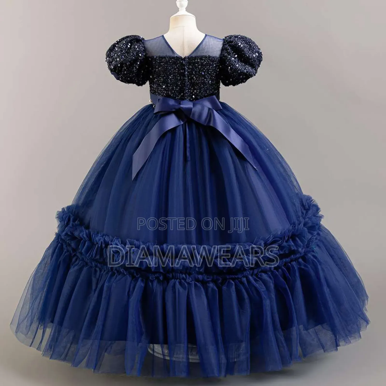 Navy Blue Princess Special Even Ball Gown