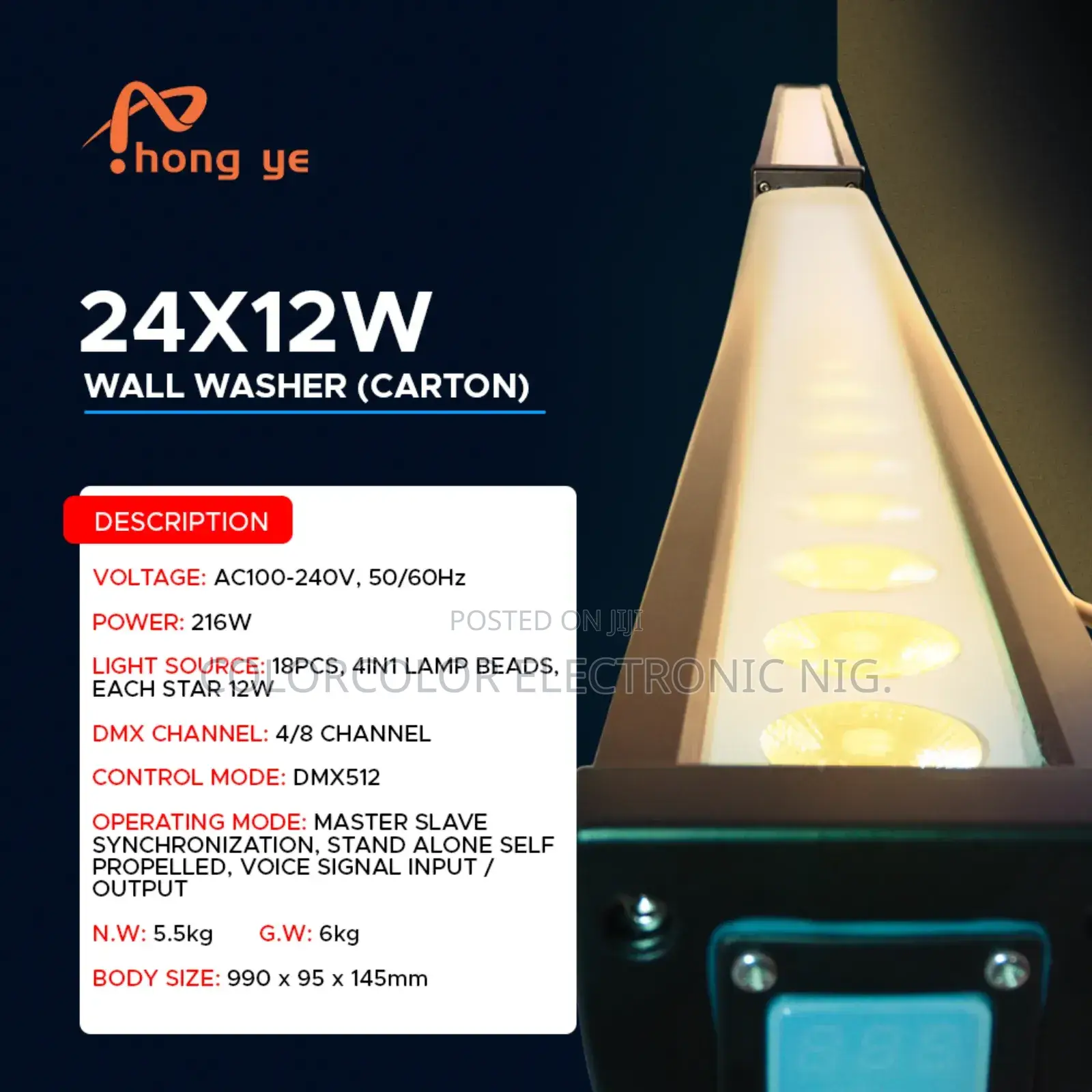 24x12 Led Wall Washer (Cartoon)