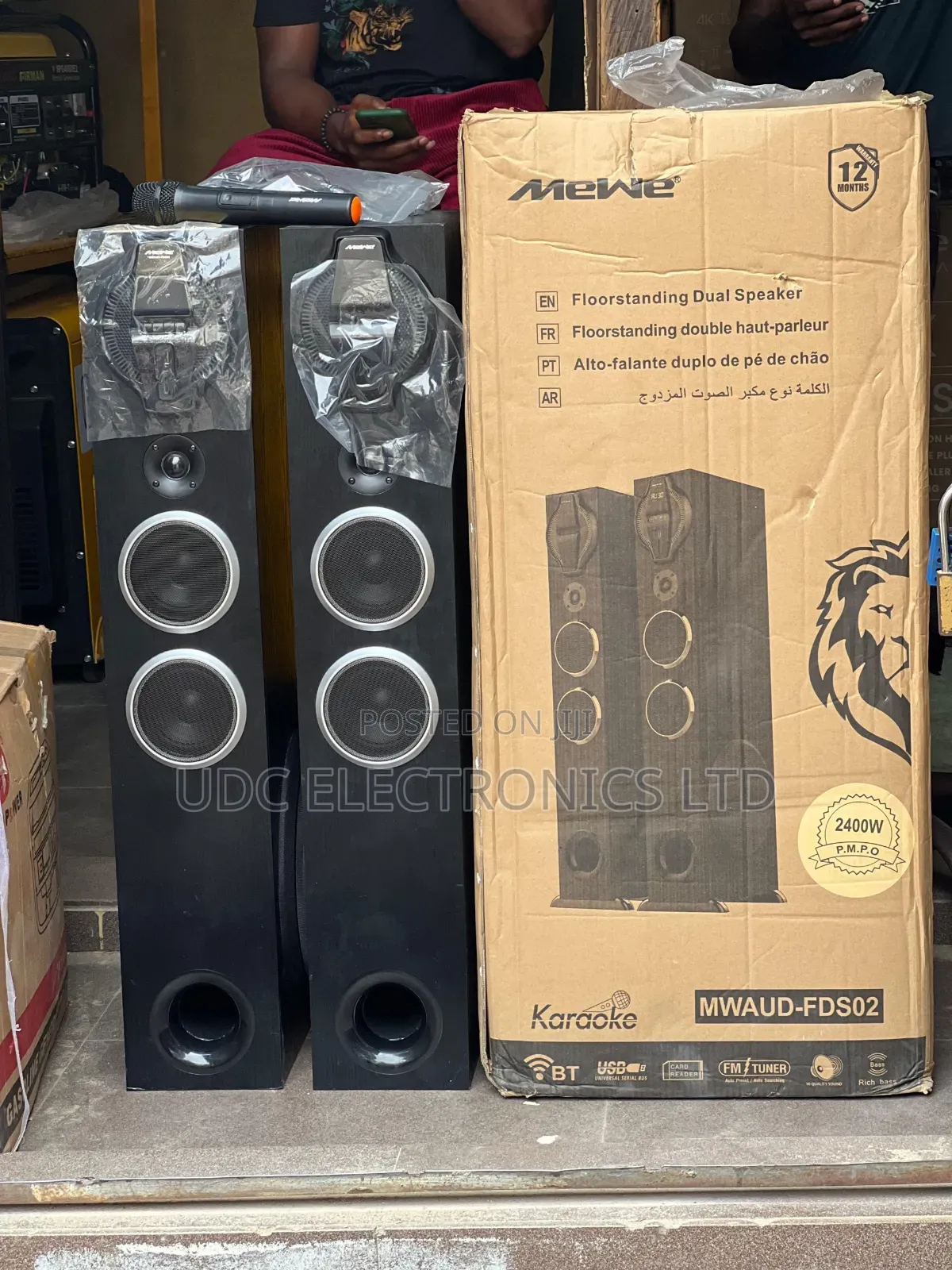 Mewe Mwaud-fds02 2500w Tower Speaker
