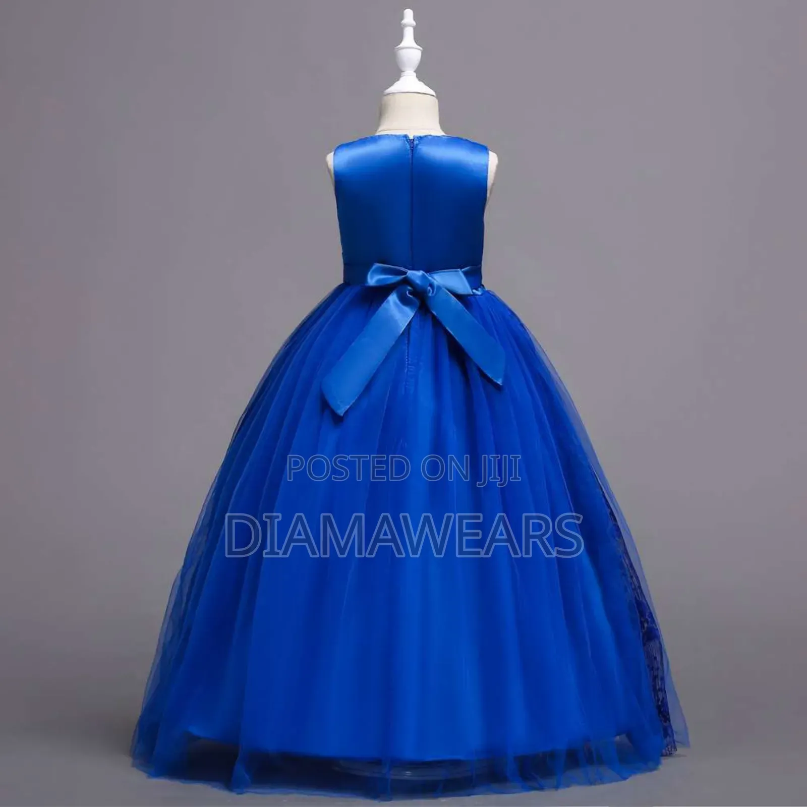 Royal Blue Princess Trendy Unique Full Ball Gown